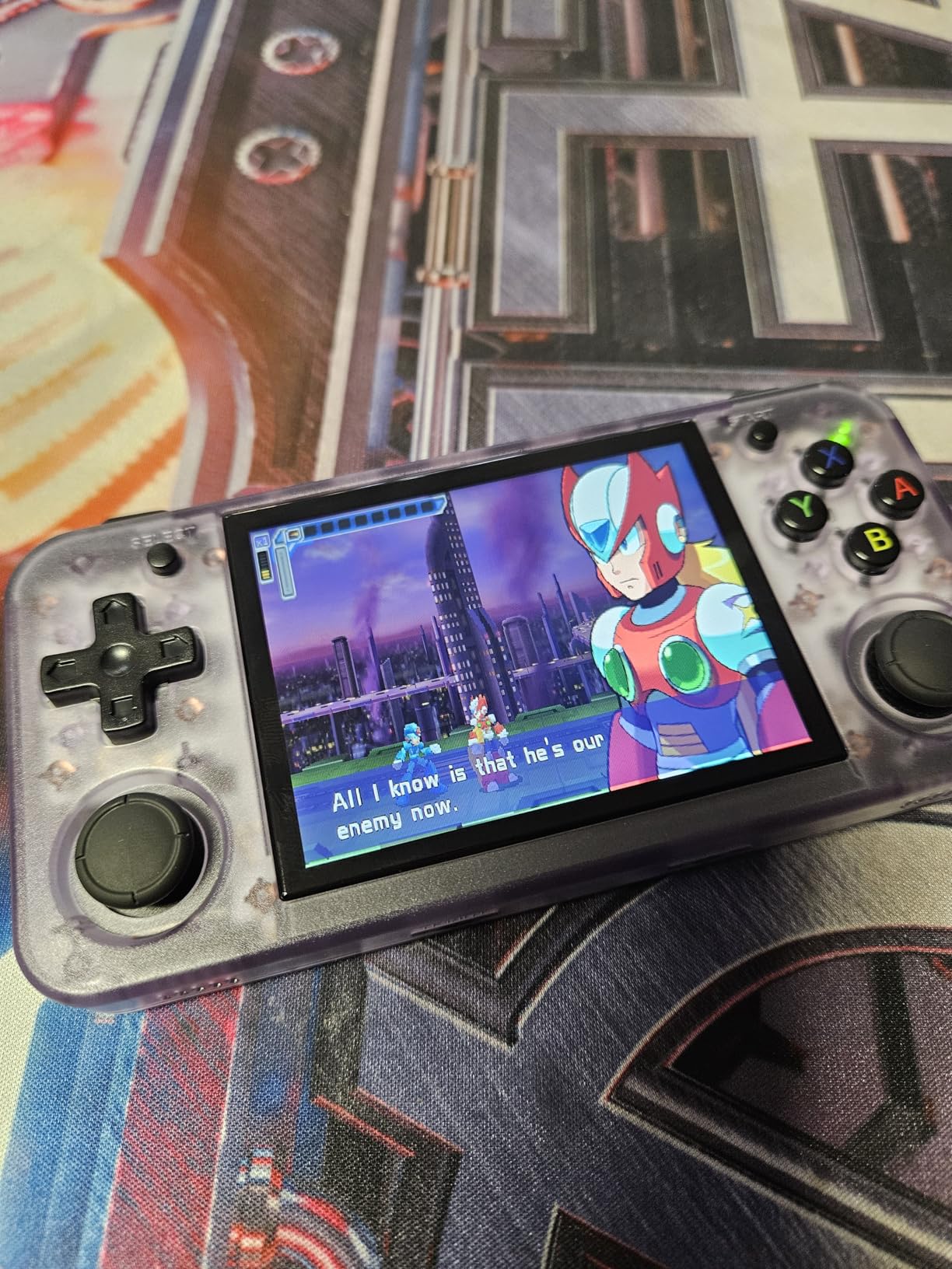 RG35XX H, Anbernic Retro Handheld Gaming Console with 64GTF Card, Dual Joystick Design 3.5-inch HD Screen Lasts up to 8 Hours High-Capacity Battery for Better Experience (64G Jet) customer photo 1