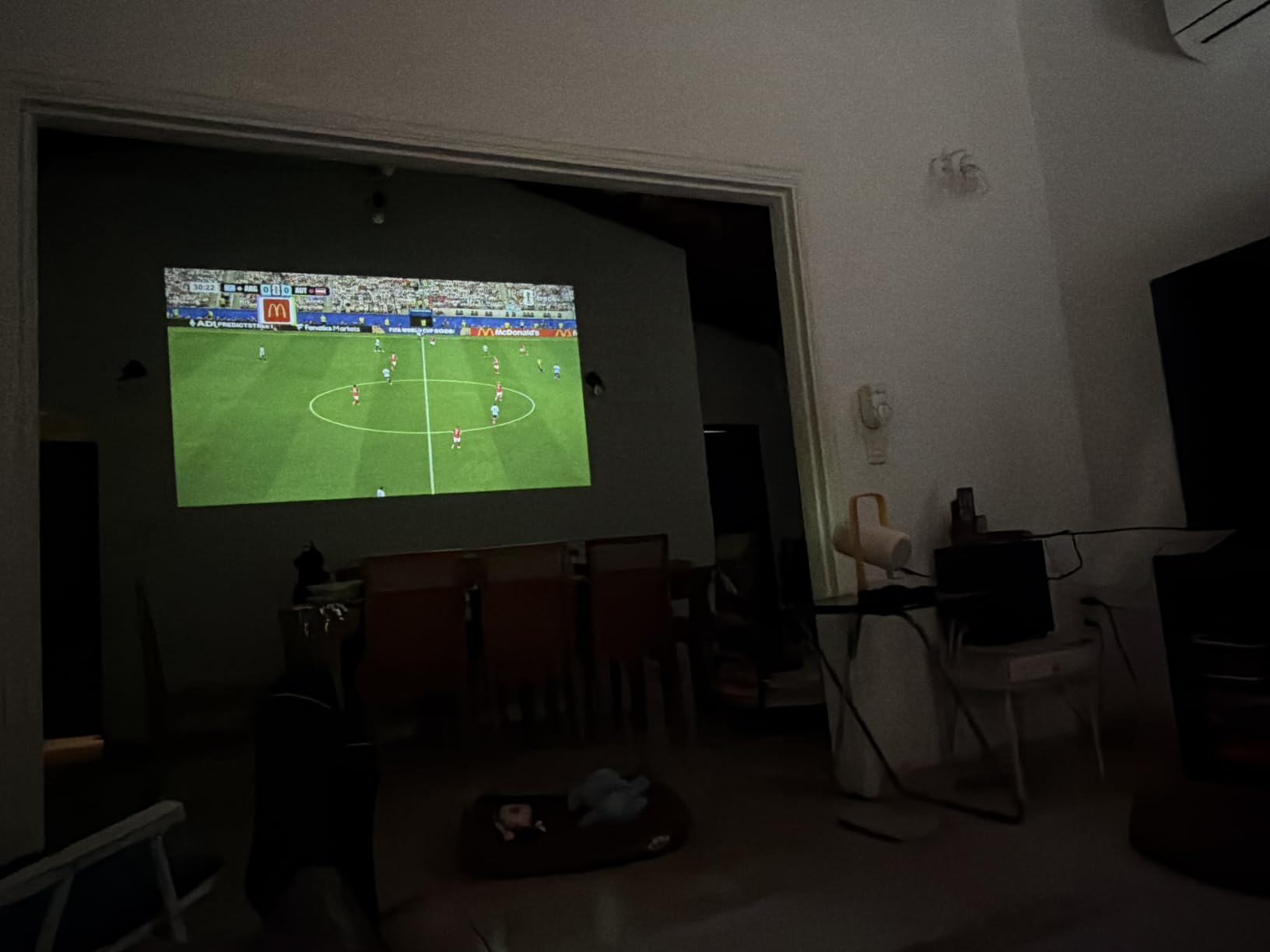 XGIMI Vibe One Battery Powered 1080P Smart Portable Projector, Google TV with Licensed Netflix, Sound by JBL, Built-in Battery, Auto Focus & Keystone, HD Projector for Bedroom, Backyard and Home(Blue) customer photo 1