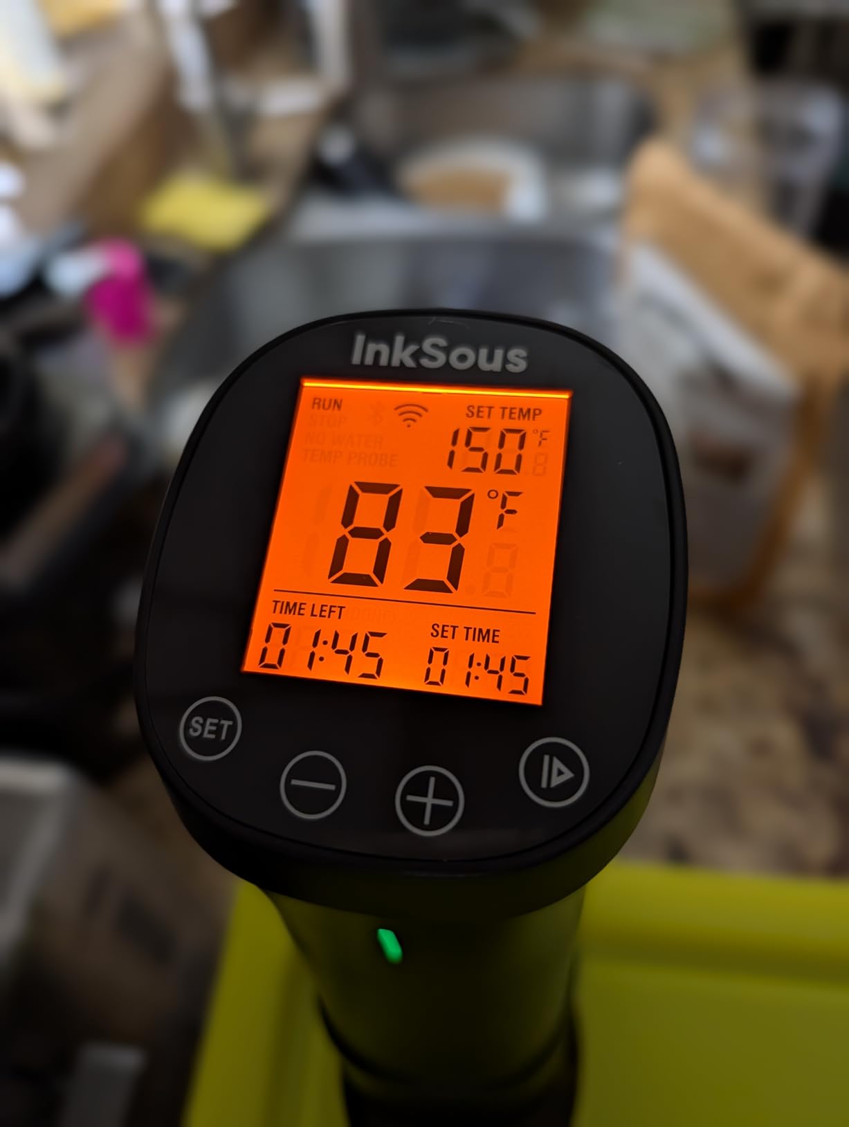 WIFI 2.4G Sous Vide Cooker 1000W Immersion Circulator with APP 14 Recipes, Alarm, Calibration & Timer, 3D Water Fast Heating Ultra-Quiet Sous Vide Machine ISSV-200-W customer photo 1