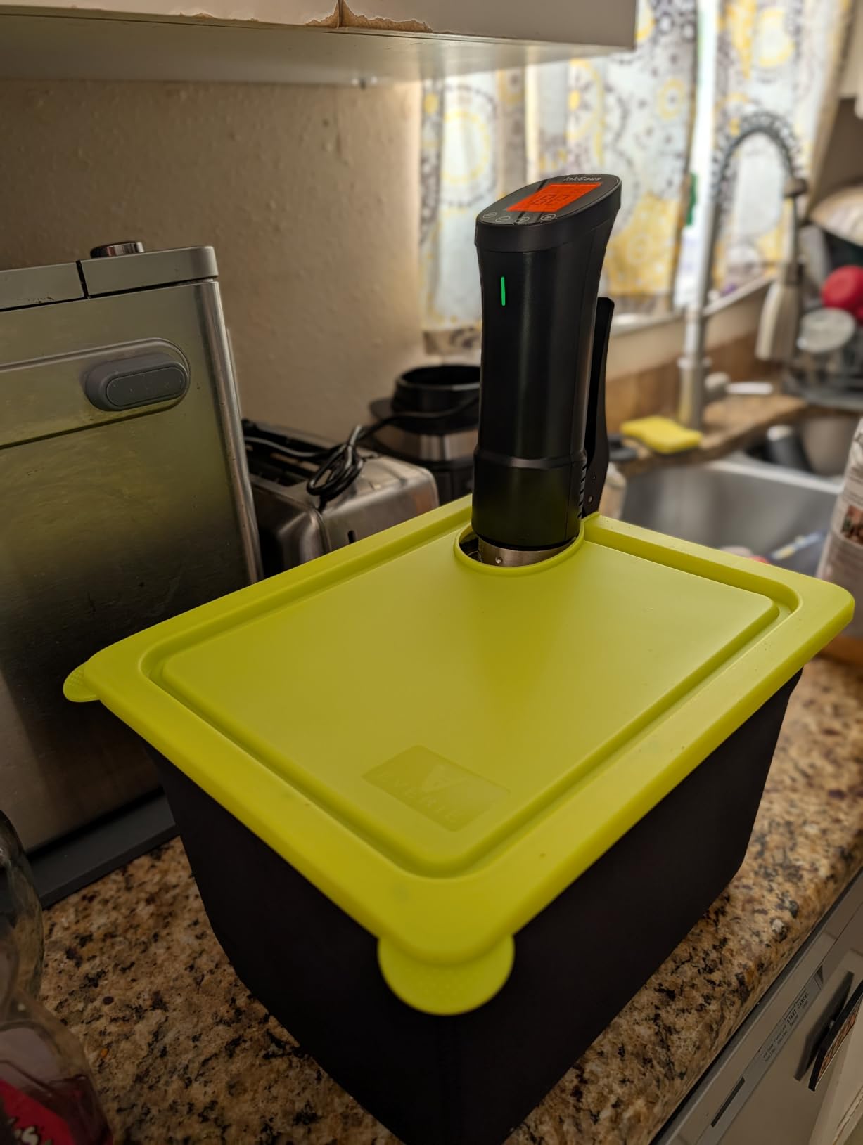 WIFI 2.4G Sous Vide Cooker 1000W Immersion Circulator with APP 14 Recipes, Alarm, Calibration & Timer, 3D Water Fast Heating Ultra-Quiet Sous Vide Machine ISSV-200-W customer photo 2
