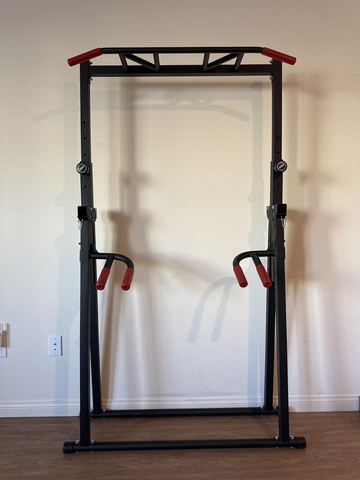 SERTT Foldable Power Tower Dip Station for Pull Ups, Dips & Push Ups, Upgraded Free Standing Pull Up Bar Station, Multi-function Workout Equipment for Home Gym Strength Training, Support 440LBS customer photo 2