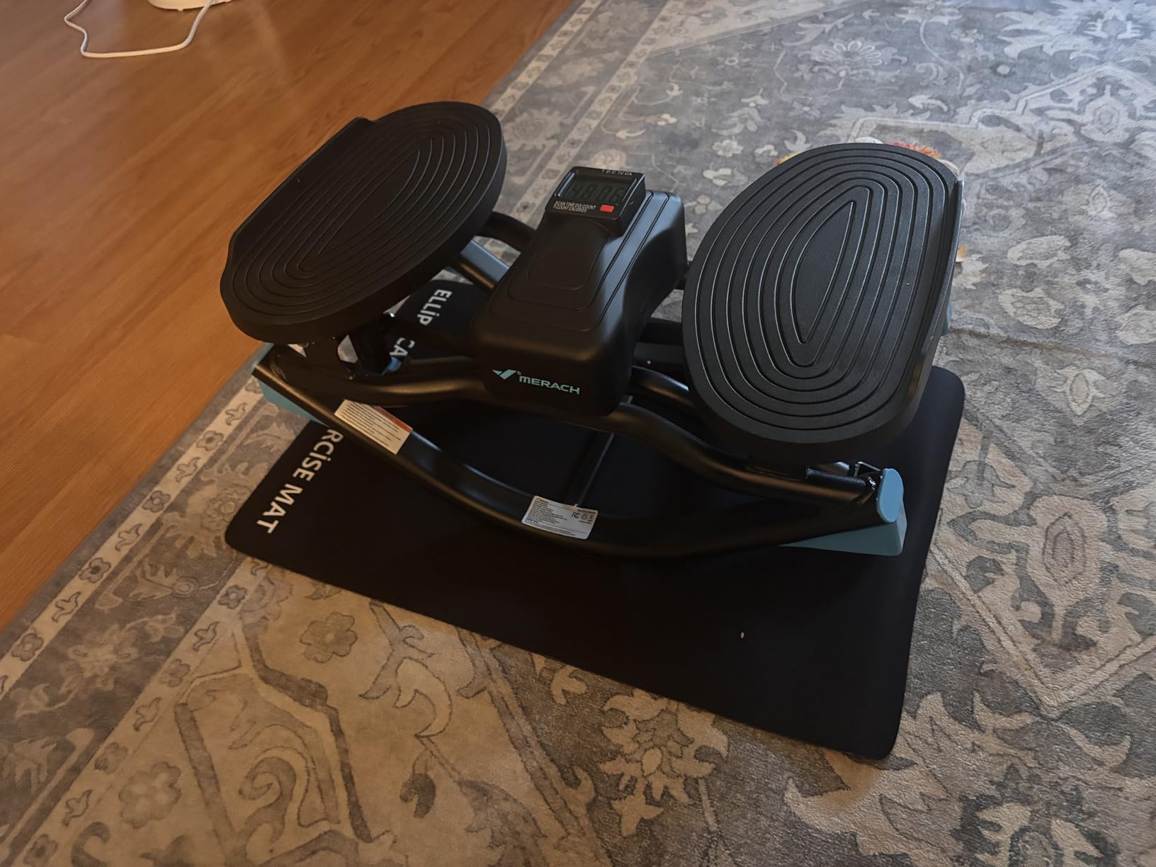 Merach Rocking Steppers for Exercise at Home, 3D Motion Stair Stepper with Resistance Bands for Full Body Workout & Low-Impact Balance Board, 330 LBS Loading Capacity Exercise Equipment customer photo 1