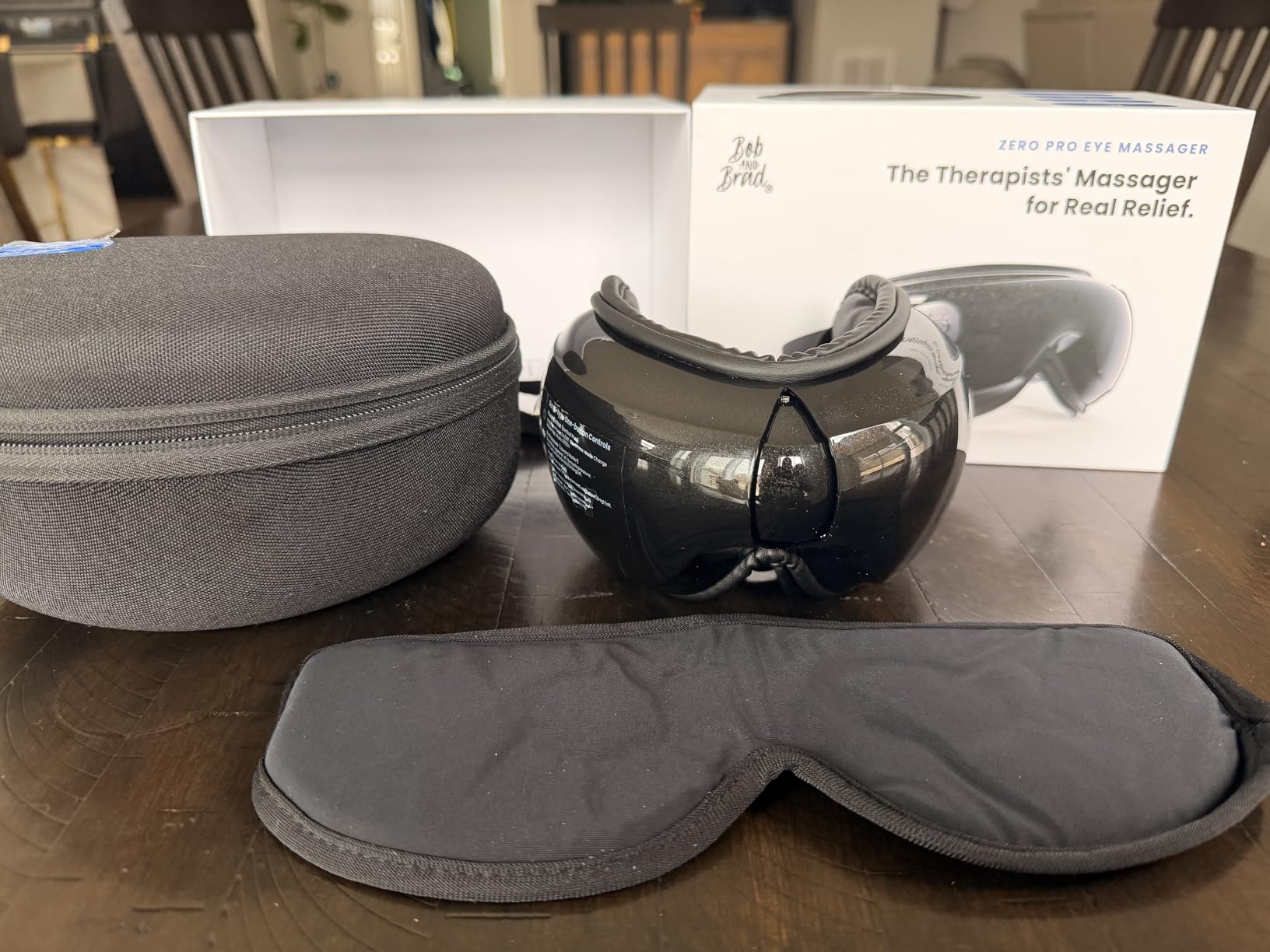 BOB AND BRAD Zero Pro Ultra-Quiet Eye Massager with Heat and Cooling, 35dB, FSA-HSA Eligible, Heated Eye Massager with Scroll Button for Migraine Headache Dry Eyes, Strain Relief, Birthday Gifts customer photo 2