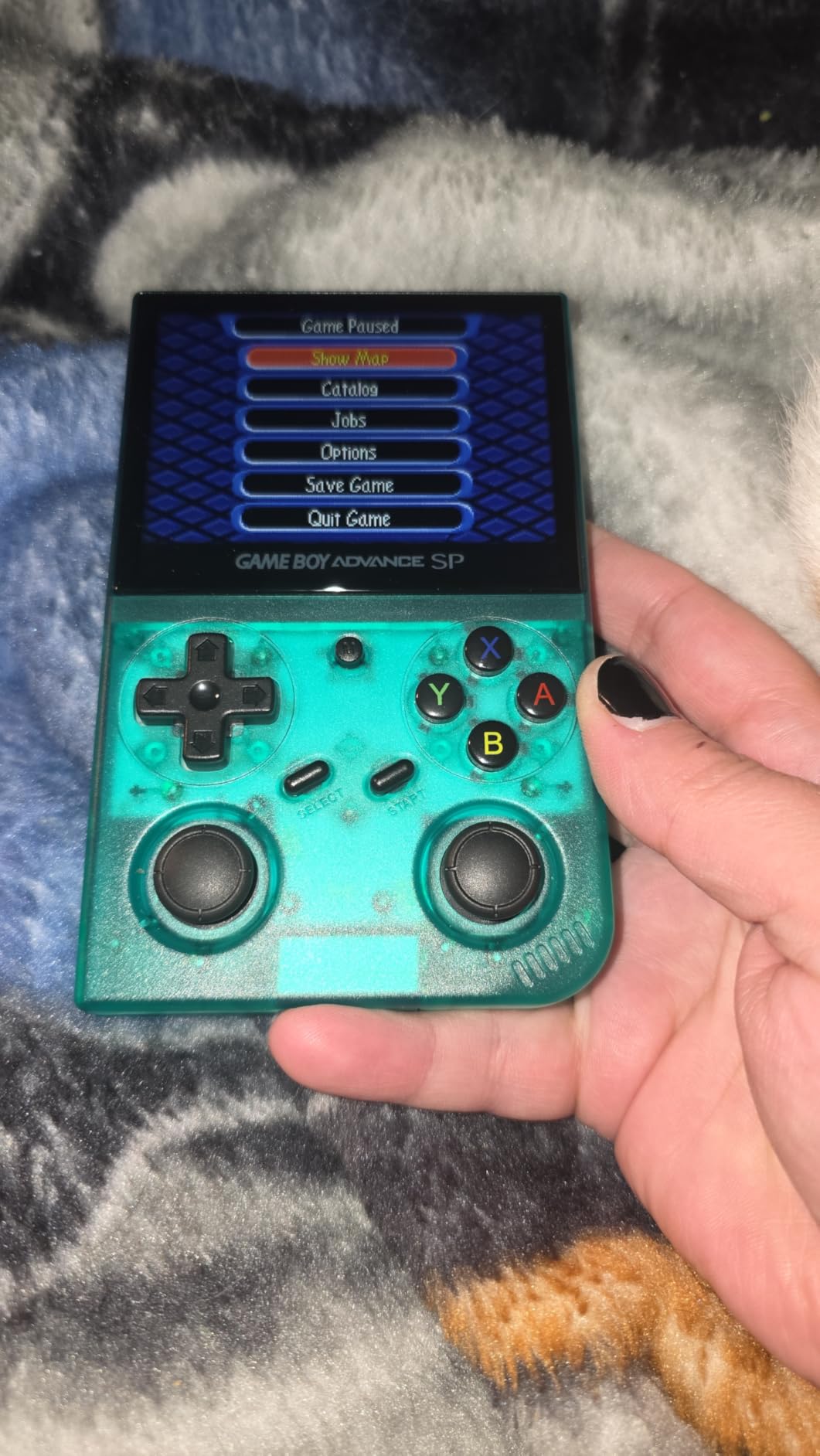 Anbernic RG35XX Handheld Game Console , 3.5 Inch IPS Screen Linux System Built-in 5000+ Classic Games Support HDMI TV Output(Transparent Black) customer photo 2
