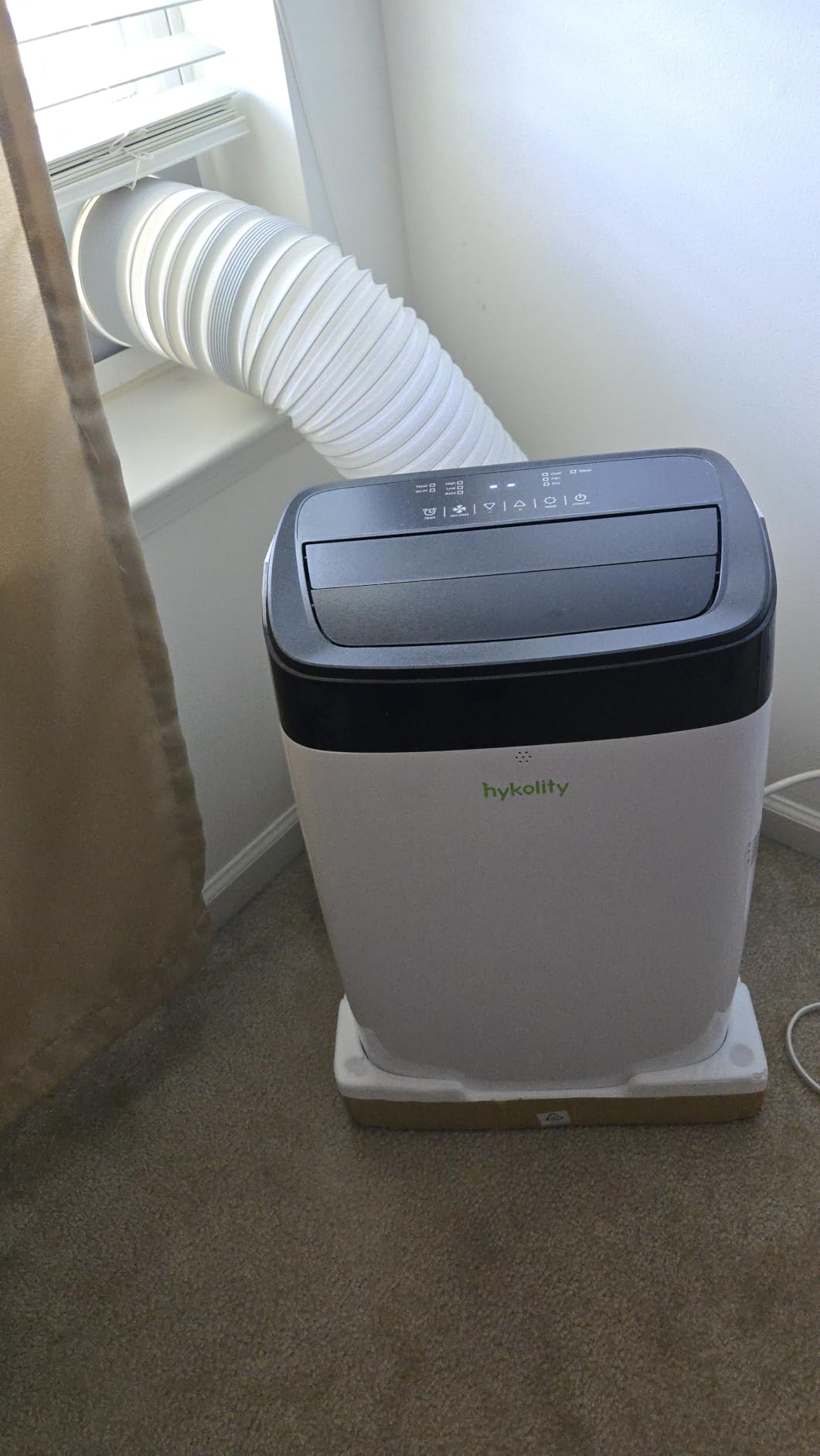 Hykolity WiFi Enabled Portable Air Conditioners 10,000 BTU, Cools Rooms Up To 450 Sq.Ft, 45dB Dual Motor 5 in 1 Quiet Smart AC Unit with Cool, Fan, Dehumidifier, 24H Timer & Sleep Mode customer photo 1