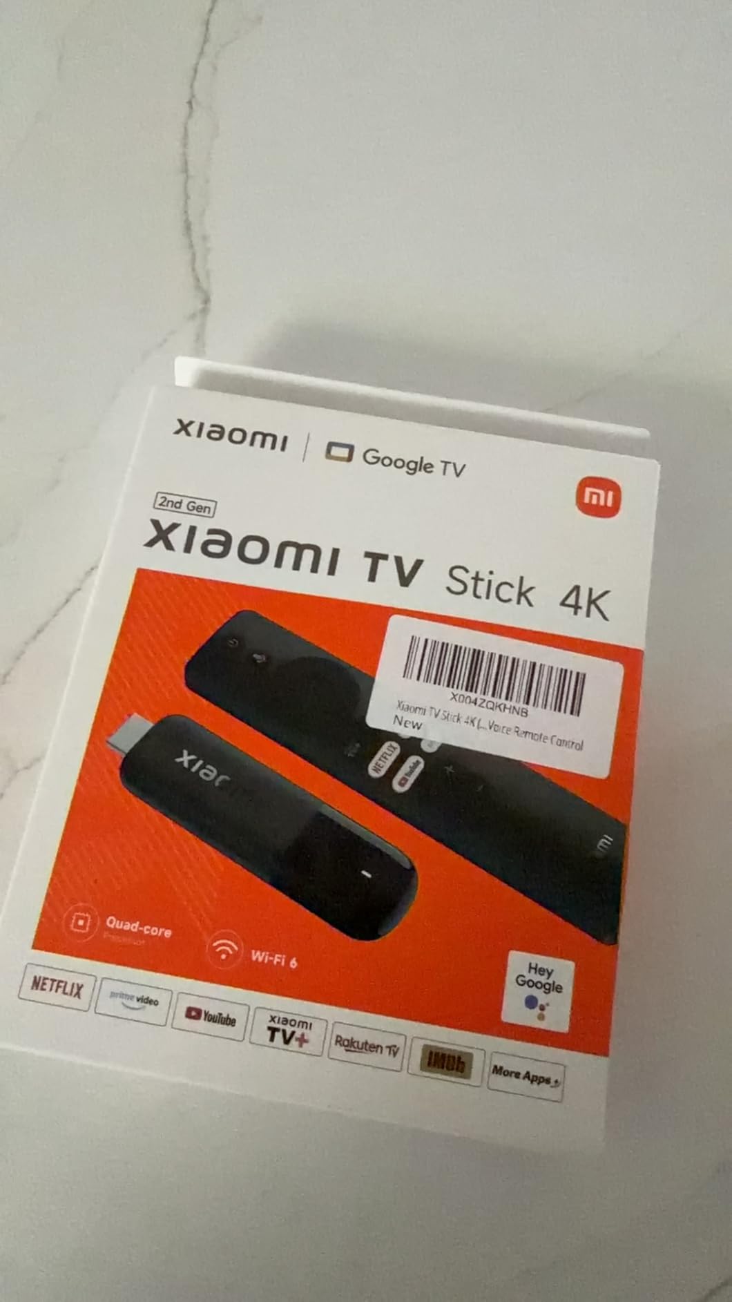 Xiaomi TV Stick 4K (2nd Gen) Streaming Media Player Device Google TV Cast Dolby Vision HDR10+ Atmos Dual Band Wi-Fi 6 with 360 Bluetooth Voice Remote Control customer photo 1