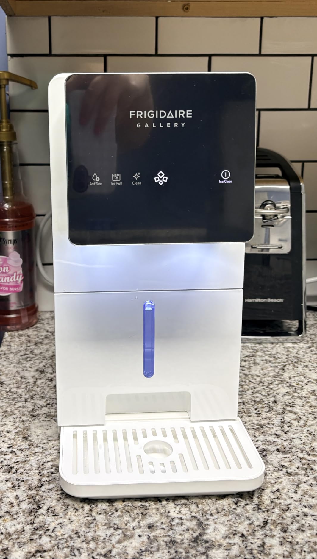 FRIGIDAIRE Touchscreen Nugget Ice Maker, Countertop Ice Machine, Sonic Ice Maker with 33 lbs. Capacity, Slate customer photo 1