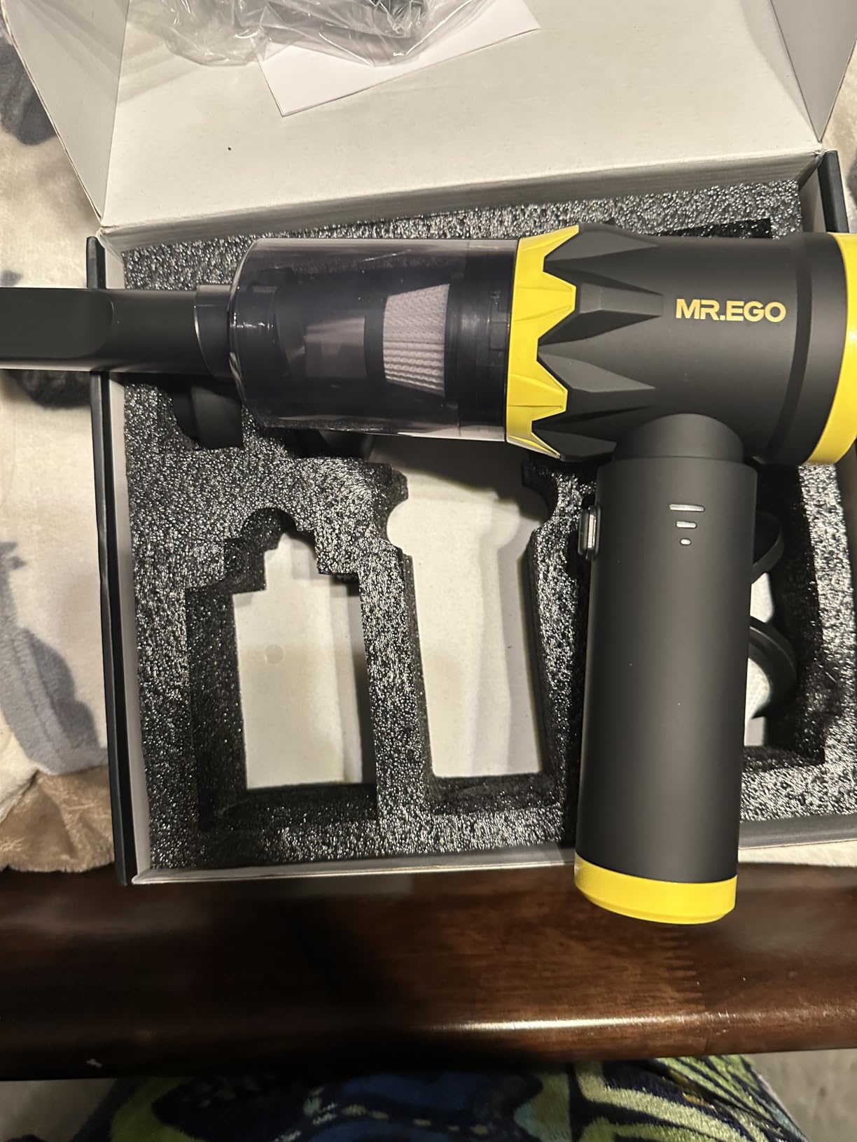 Mr.ego Car Vacuum Portable Cordless, 22000Pa High-Power Suction Handheld Vacuum & Air Duster with Brushless Motor, Multi-Nozzles, Washable Filter & Type-C Charging for Car, Home, Office, Pet Hair customer photo 1