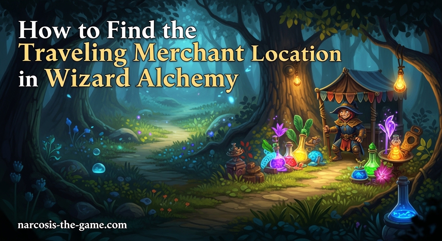 How to Find the Traveling Merchant Location in Wizard Alchemy