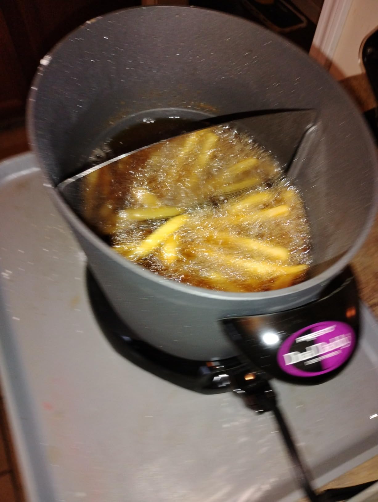 Presto 05450 DualDaddy Electric Deep Fryer, Black customer photo 2