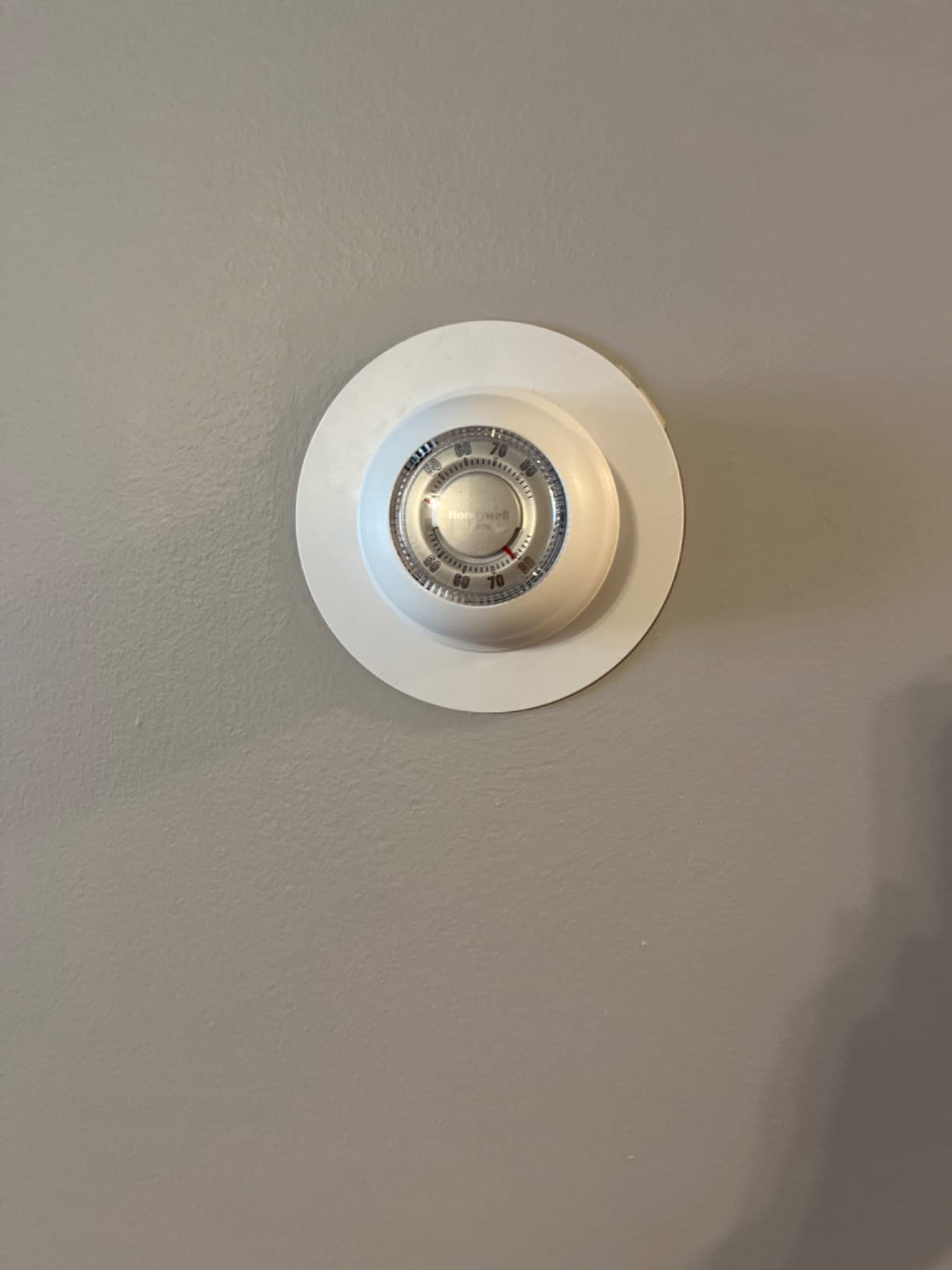 Honeywell Home CT87K1004 The Round Heat Only Manual Thermostat,Large,White,Large | CT87K1004 customer photo 2