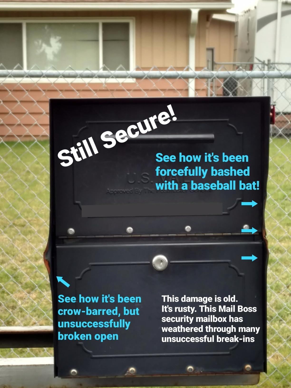 Mail Boss Large Capacity Locking Curbside Post Mount Mailbox, USPS Approved customer photo 2