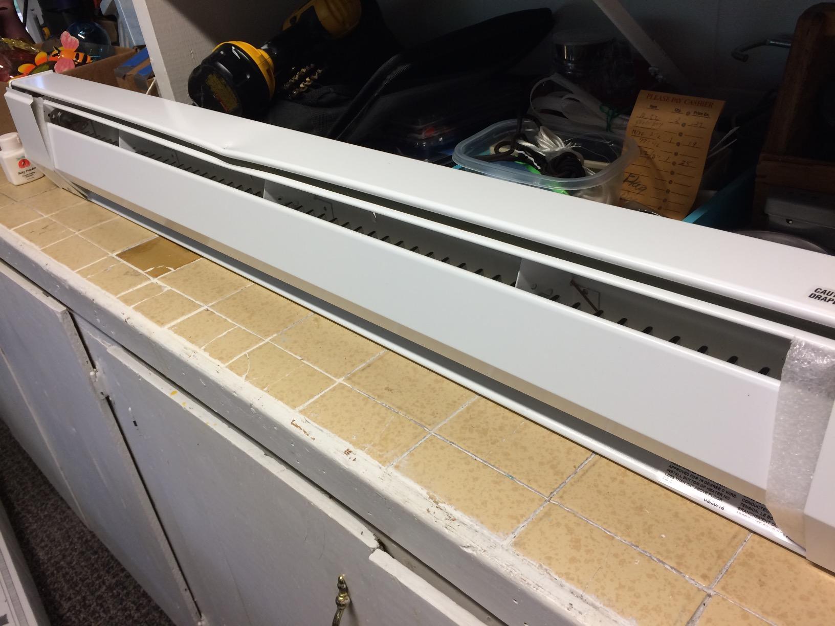 King 4K2410BW 1,000-750-Watt 240/208-Volt 4 Baseboard Heater, Bright White customer photo 2