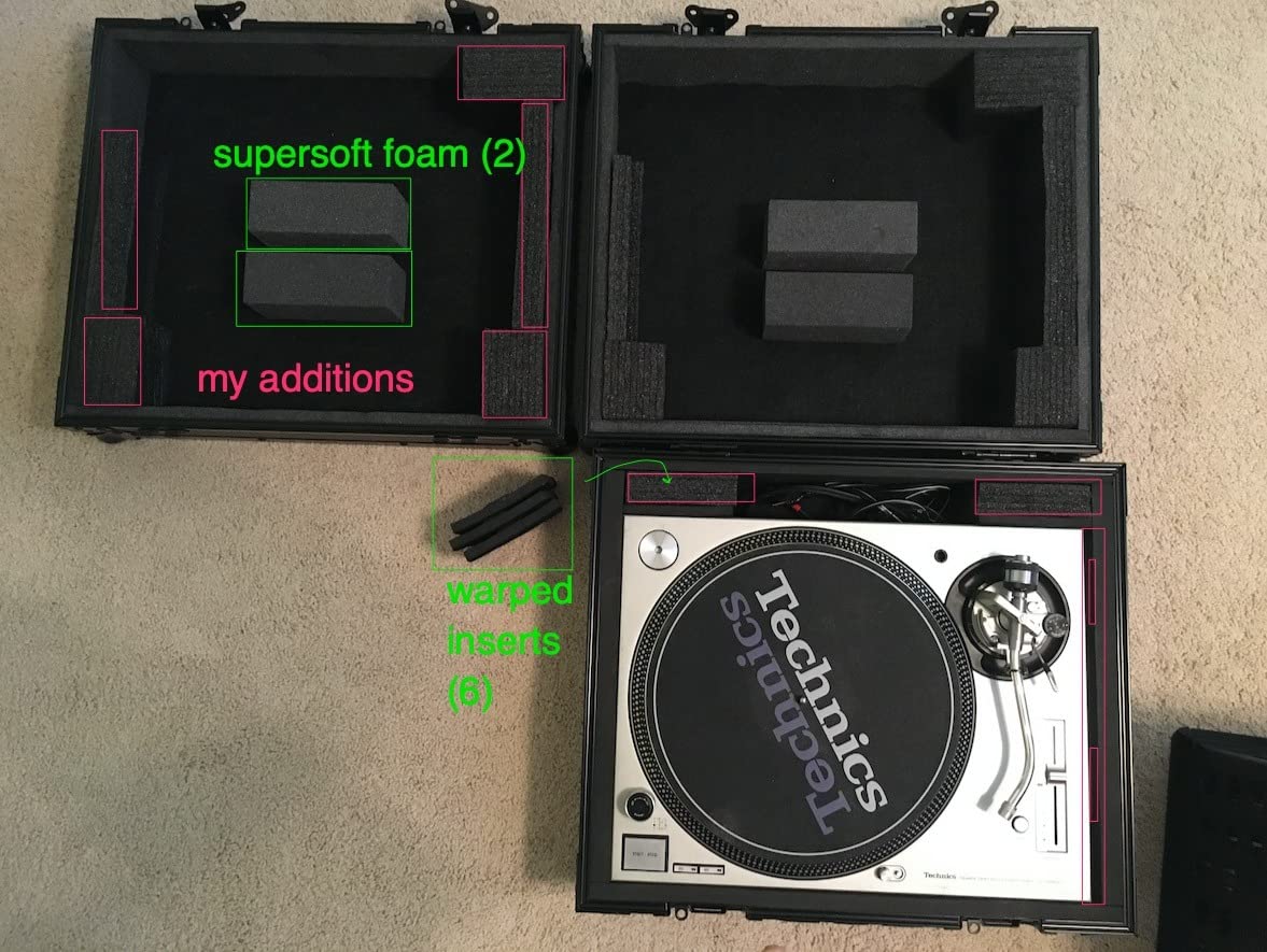 Odyssey FZ1200BL Black Label Turntable Flight Case | Protects dj record player deck, rugged touring build, snug interior fit, road-ready construction customer photo 2