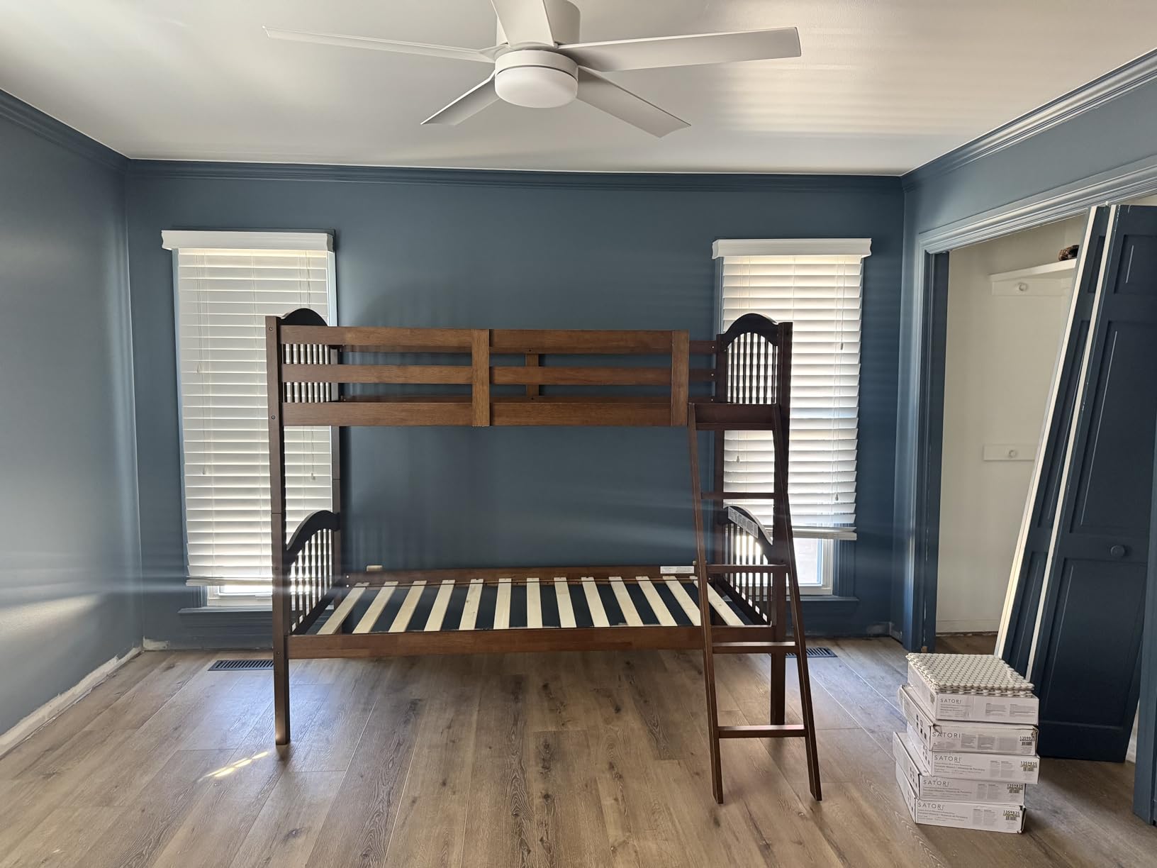 Storkcraft Long Horn Twin-Over-Twin Bunk Bed - GREENGUARD Gold Certified, Converts to 2 Individual Twin Beds, Wood Bunk Bed Twin Over Twin for Kids Bedroom, No Box Spring Required (Espresso) customer photo 1