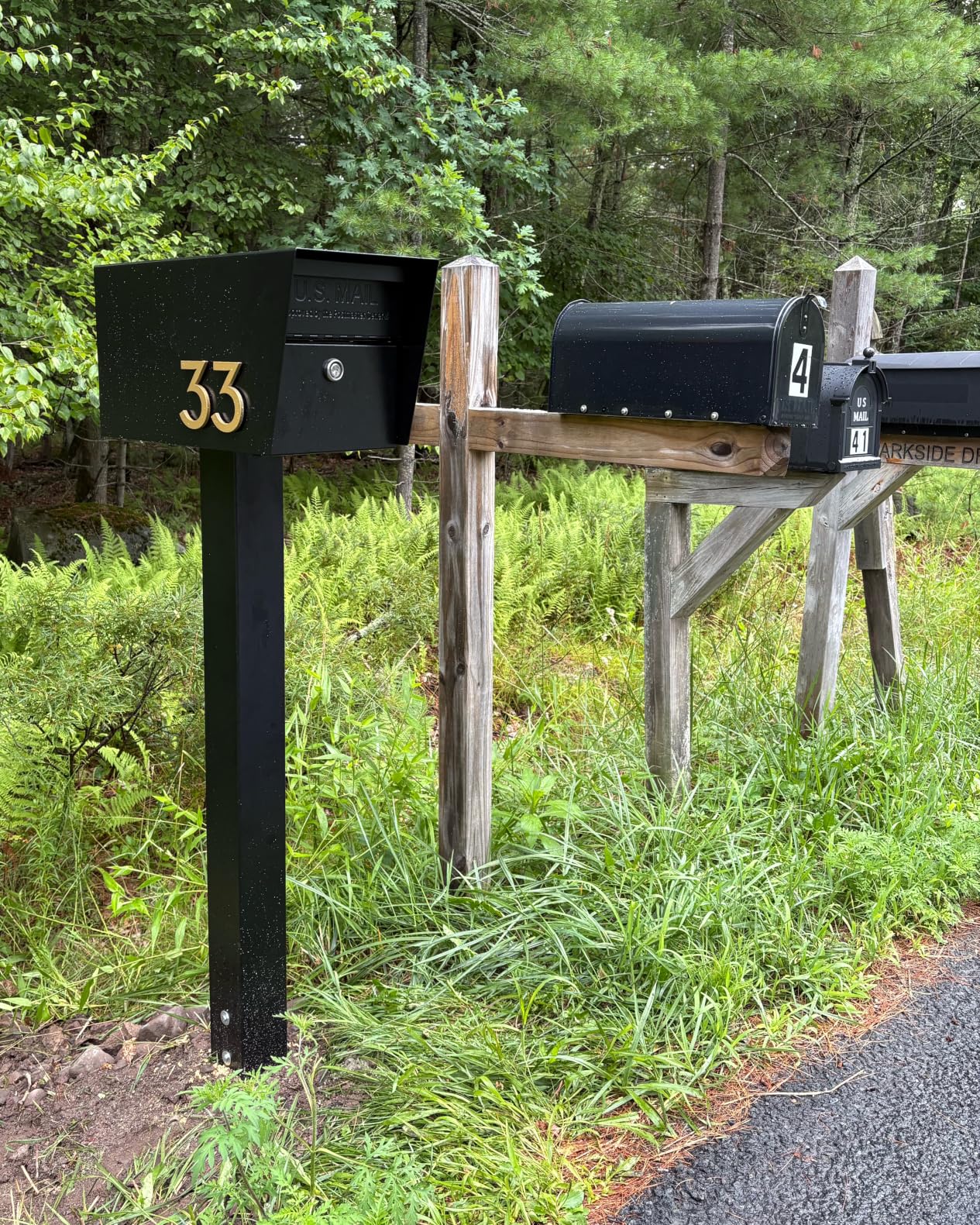 Mail Boss 7506 Mail Manager Curbside Locking Security Mailbox, Black, Large customer photo 2