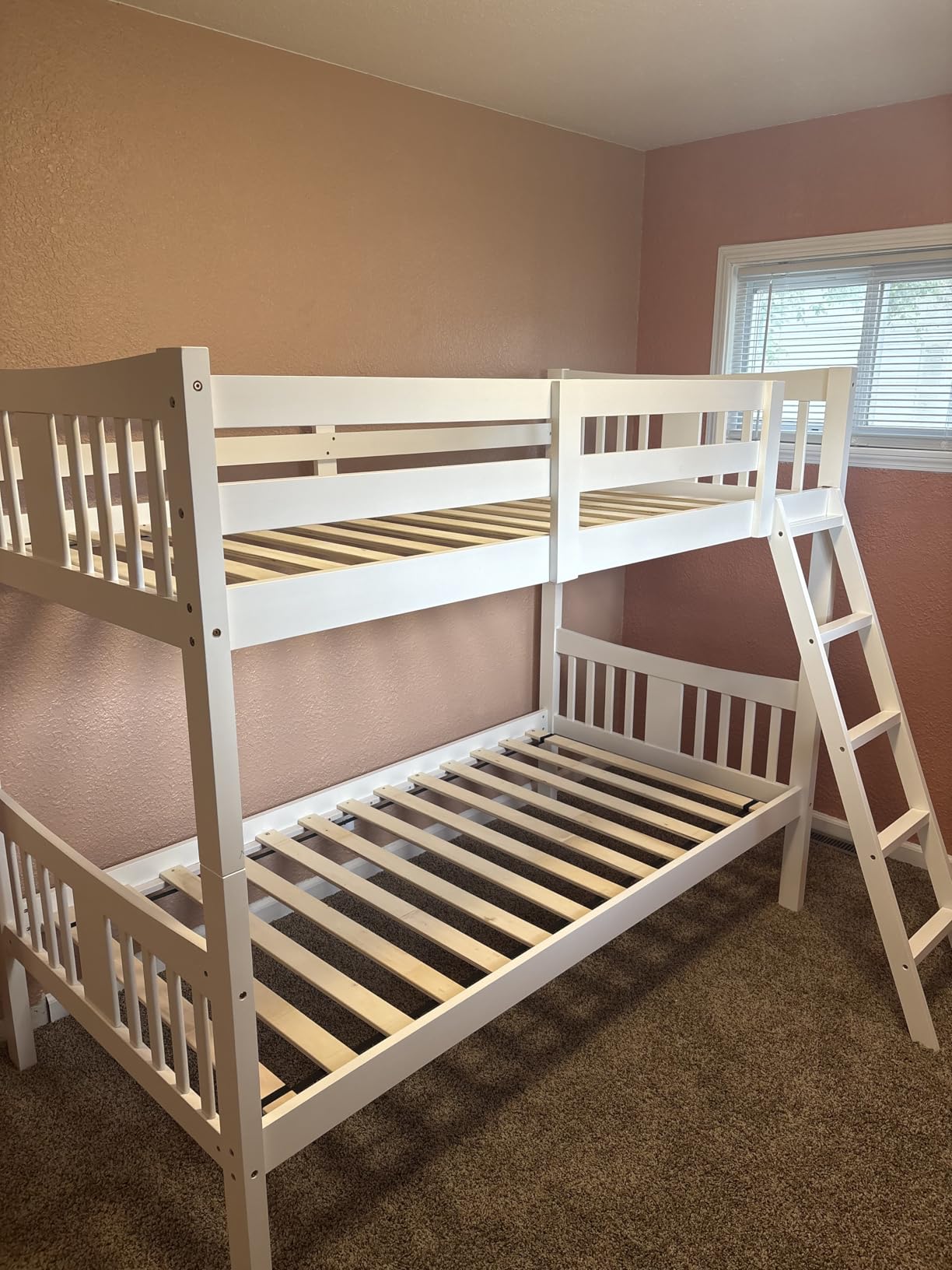Storkcraft Caribou Bunk Bed Twin Over Twin Bunk Bed (Navy) - GREENGUARD Gold Certified, Twin Bunk Beds for Kids, Converts to 2 Individual Twin Beds, Bunk Beds for Kids customer photo 2