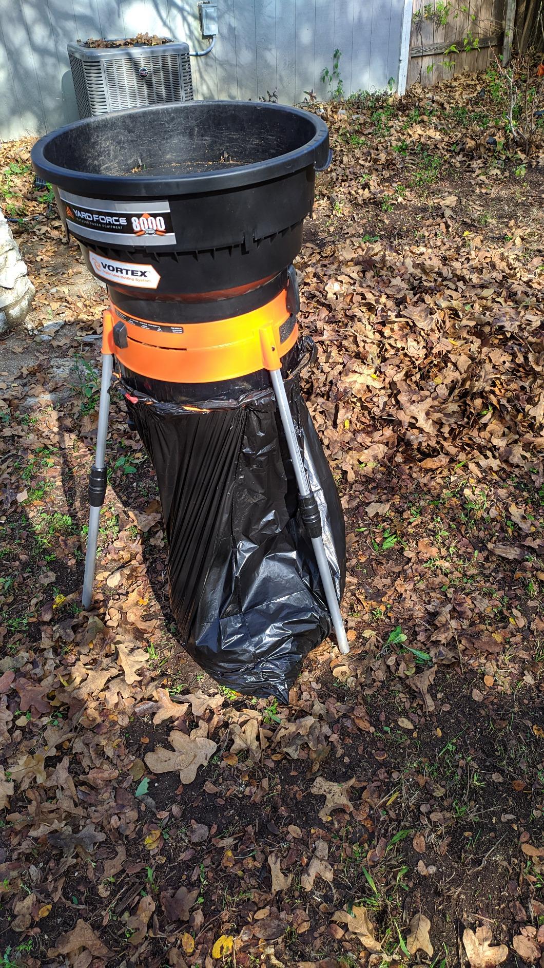 Yard Force YF8000LS Electric Leaf Mulcher/Shredder with Bonus Accessory Kit, One Size, Black/Orange customer photo 2