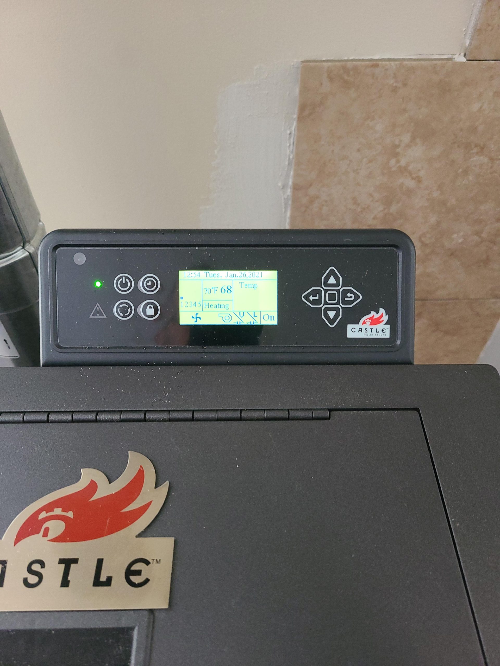 Castle Wood Pellet Stove Serenity 12327 Indoor Heating Temperature Control customer photo 1