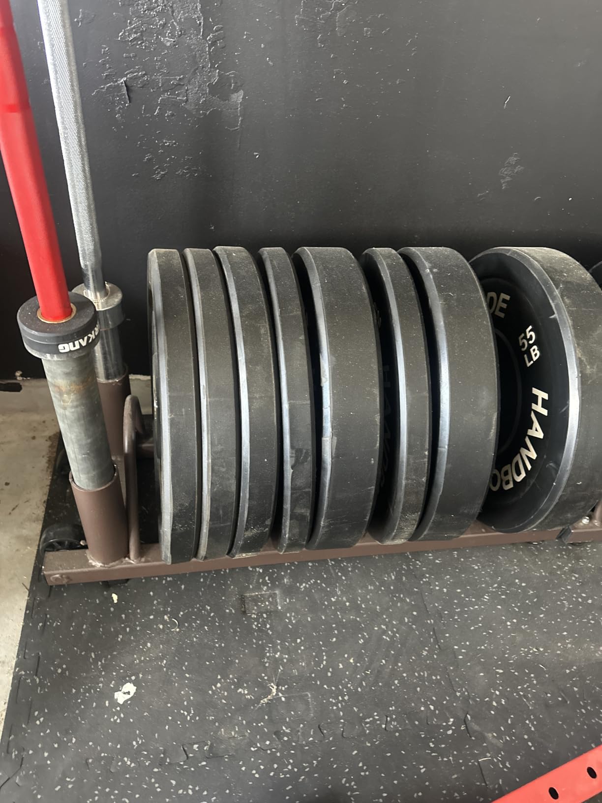 Steelbody Horizontal Plate and Olympic Bar Rack Organizer customer photo 1