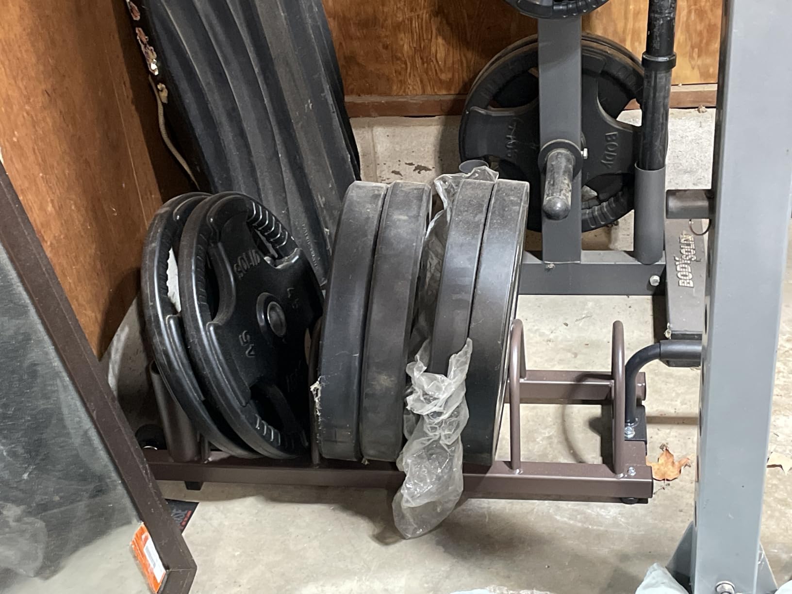 Steelbody Horizontal Plate and Olympic Bar Rack Organizer customer photo 2