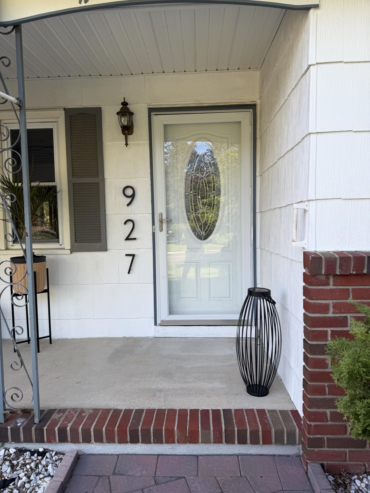 NACH Floating House Numbers, 6 inch Aluminum Black House Numbers for Outside, Door Numbers with Mounting Hardware customer photo 1