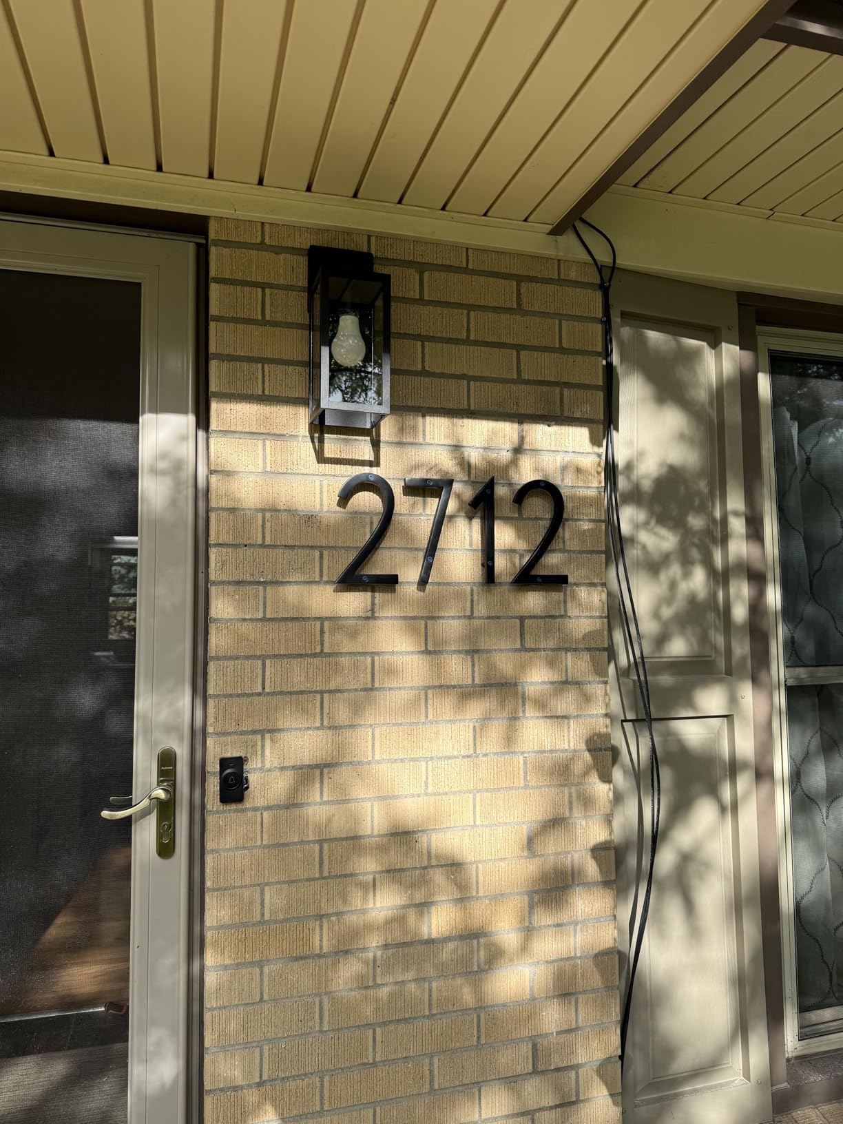 NACH Floating House Numbers, 6 inch Aluminum Black House Numbers for Outside, Door Numbers with Mounting Hardware customer photo 2