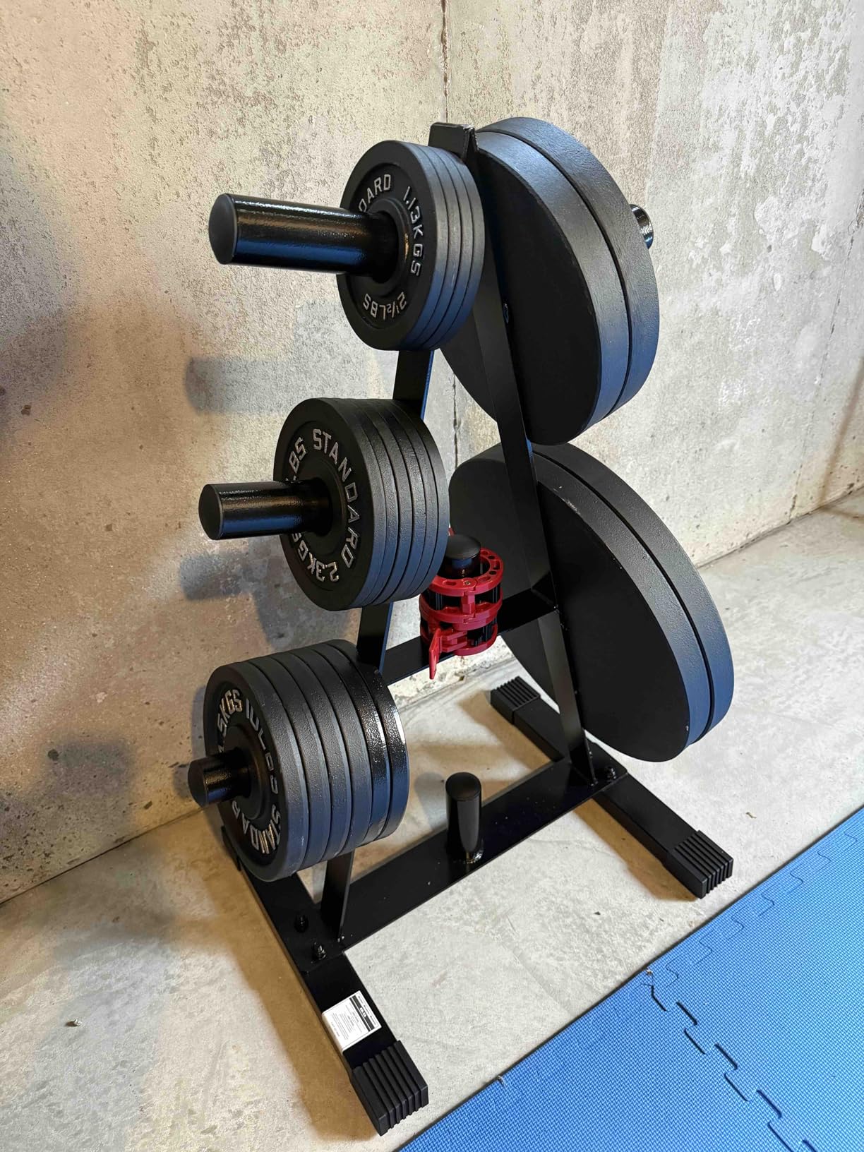 CAP 2-Inch Olympic Plate Tree Rack for Home Gym customer photo 2