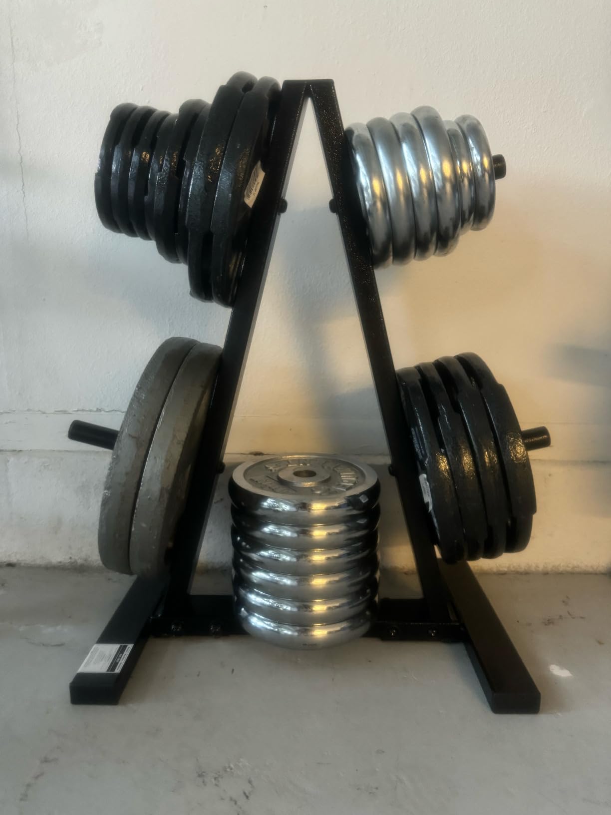 CAP Barbell 1-Inch Plate Tree Rack, Black customer photo 2