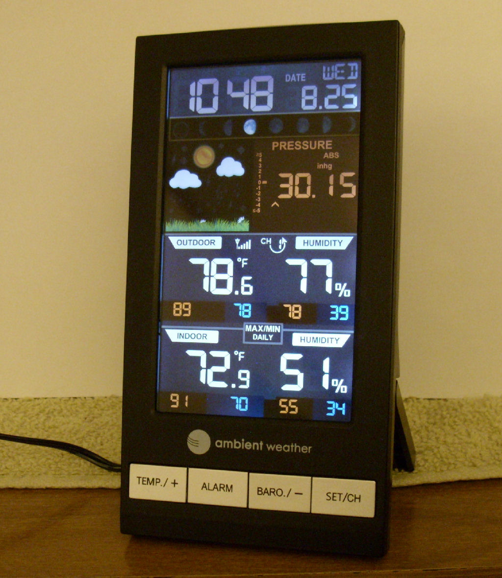 Ambient Weather WS-2801A Advanced Wireless Color Forecast Station | With Temperature, Humidity and Barometer customer photo 1