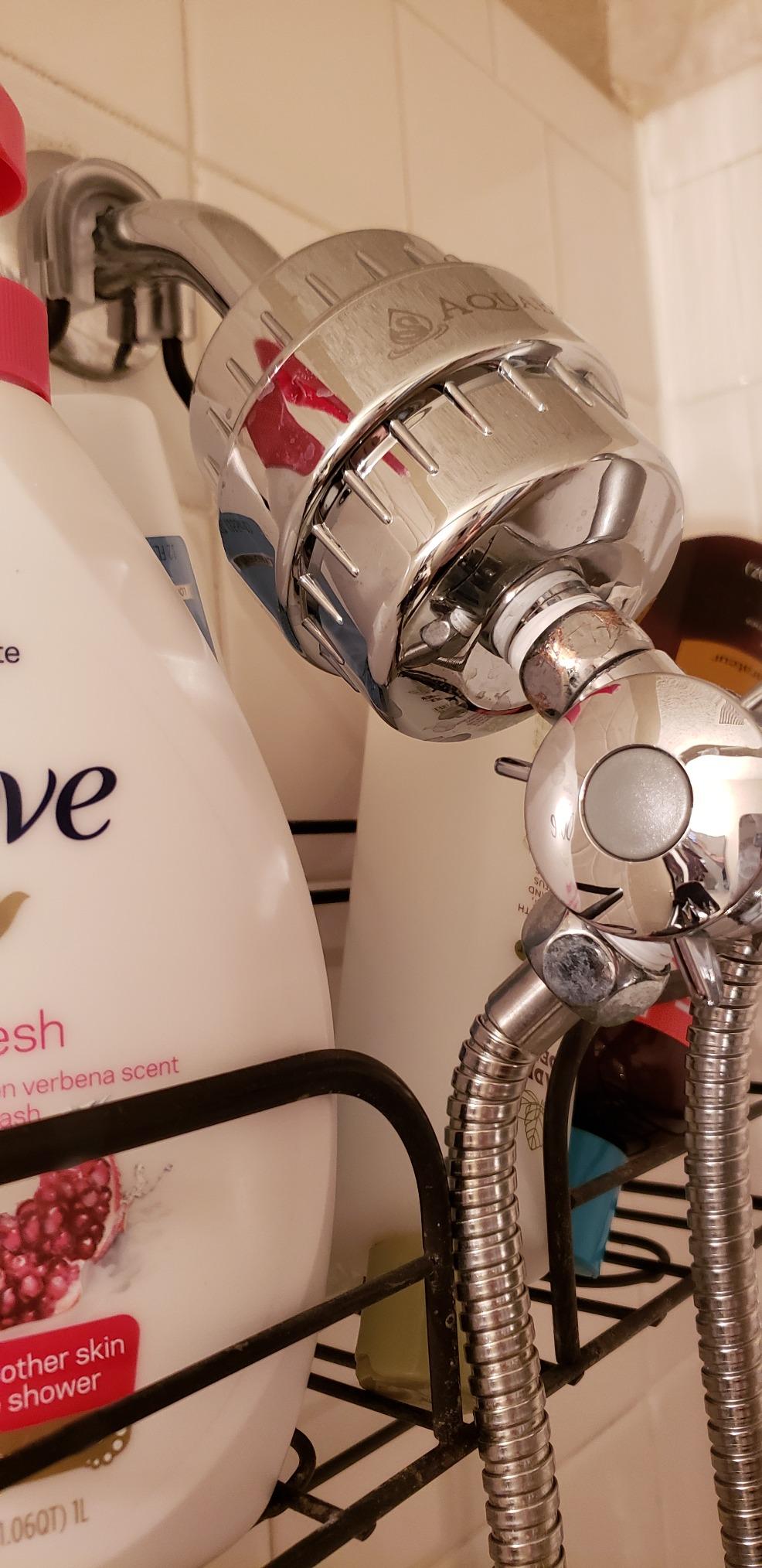 AquaBliss SF220 Daily Essential Shower Filter - Reduces Chlorine, Sediment & Heavy Metals - Chrome customer photo 2