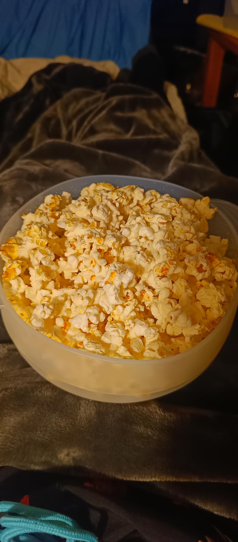 The Original Salbree Microwave Popcorn Popper Machine, Silicone Popcorn Maker, Collapsible Microwavable Bowl - Hot Air Popper - No Oil Required - The Most Colors Available (Turquoise) customer photo 2