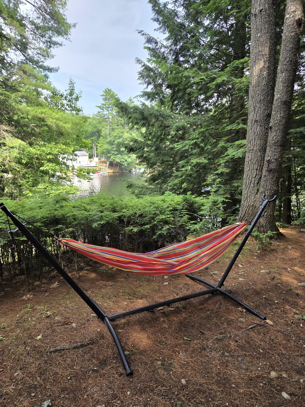 FDW Portable Hammock Double Stand | No Hammock | Sturdy Steel Construction customer photo 1