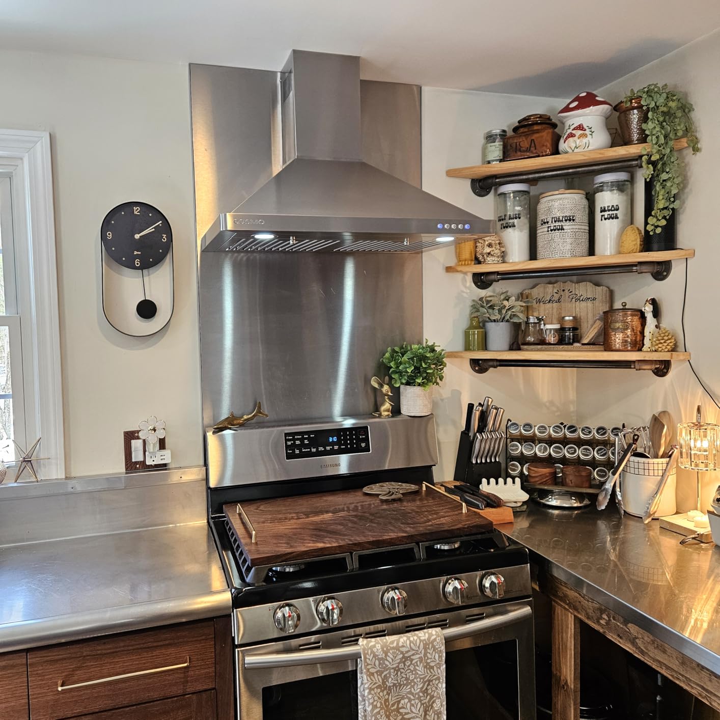 Cosmo COS-63175 30 in. Vista Collection 380 CFM Ducted Wall Mount Range Hood LED, Stainless Steel customer photo 2