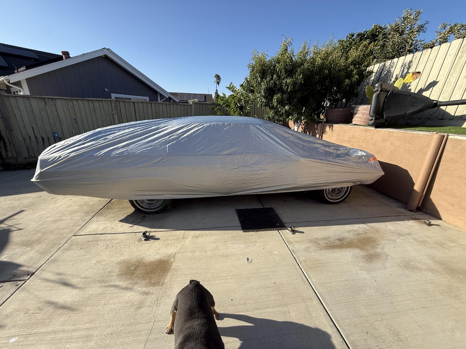 Kayme Sedan Car Cover Waterproof All Weather for Automobiles - See Vehicle Size Chart for Accurate Fit - Outdoor Full Exterior Cover Sun Rain Snow UV Protection with Zipper. Size A4 (See Size Chart) customer photo 1