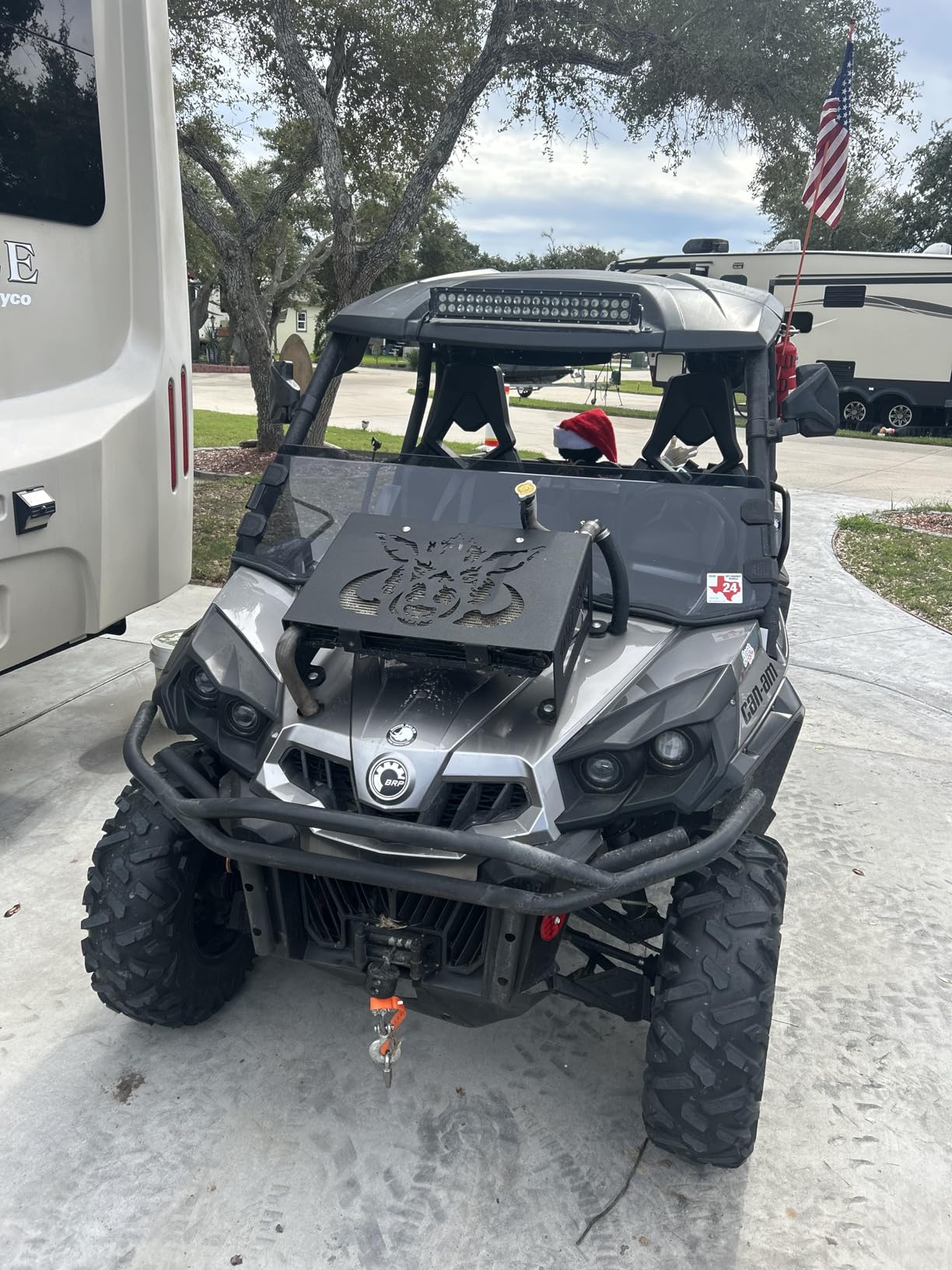SuperATV Half Windshield for 2011-2020 Can-Am Commander 800 / 1000 / 800 Max / 1000 Max / MAX XT 1000 (see fitment) | 1/4