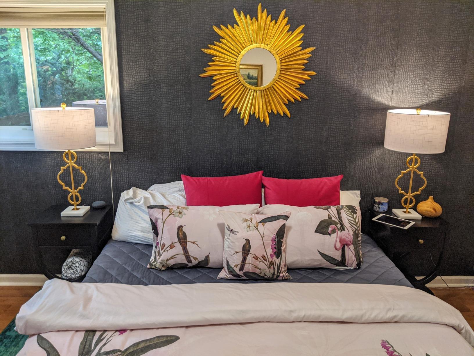 JONATHAN Y July Table Lamp Modern Quatrefoil Metal 31