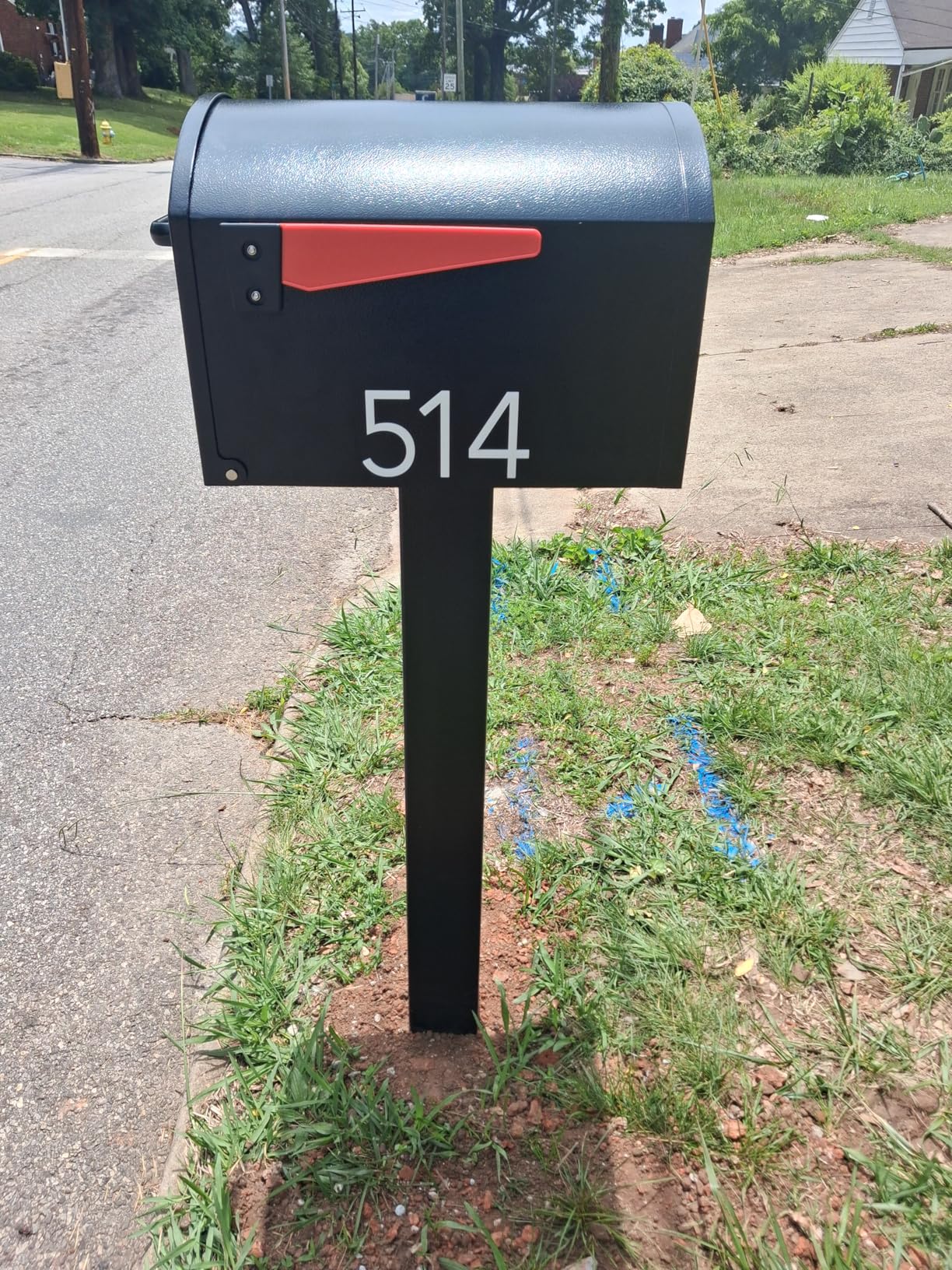 Mail Boss Orca XL Extra Large Steel Mailbox - USPS Approved T4 Rural Mailbox - Heavy-Duty Galvanized Steel, Powder-Coated, Non-Locking Design - Model #7306, Black customer photo 1