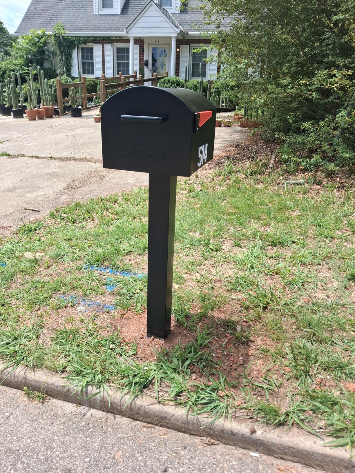 Mail Boss Orca XL Extra Large Steel Mailbox - USPS Approved T4 Rural Mailbox - Heavy-Duty Galvanized Steel, Powder-Coated, Non-Locking Design - Model #7306, Black customer photo 2