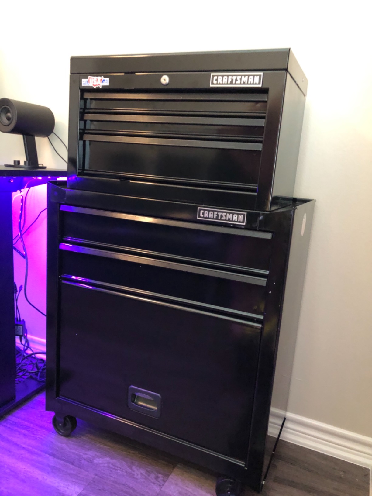 CRAFTSMAN Tool Chest Combo with Drawer Liner Roll, 26-Inch, Rolling, 5 Drawer, Black (CMST82763BK) customer photo 1