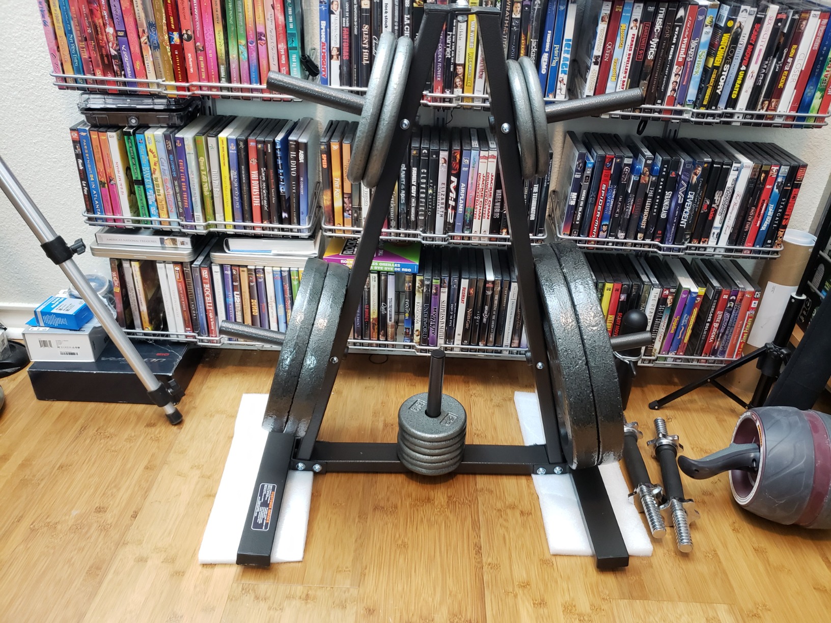 Marcy Standard Weight Plate Tree for 1-Inch Plates for Home Gym customer photo 2