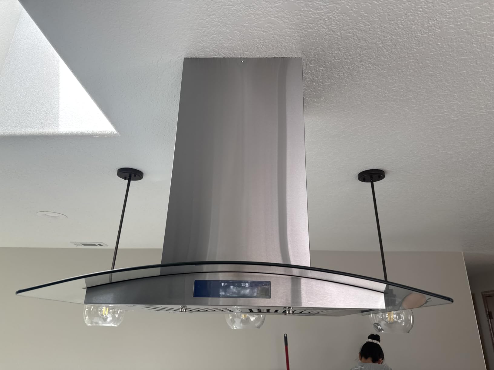 Cosmo COS-668ICS750 30 in. Lumin Collection 380 CFM Ducted Island Range Hood, LED, Stainless Steel customer photo 2
