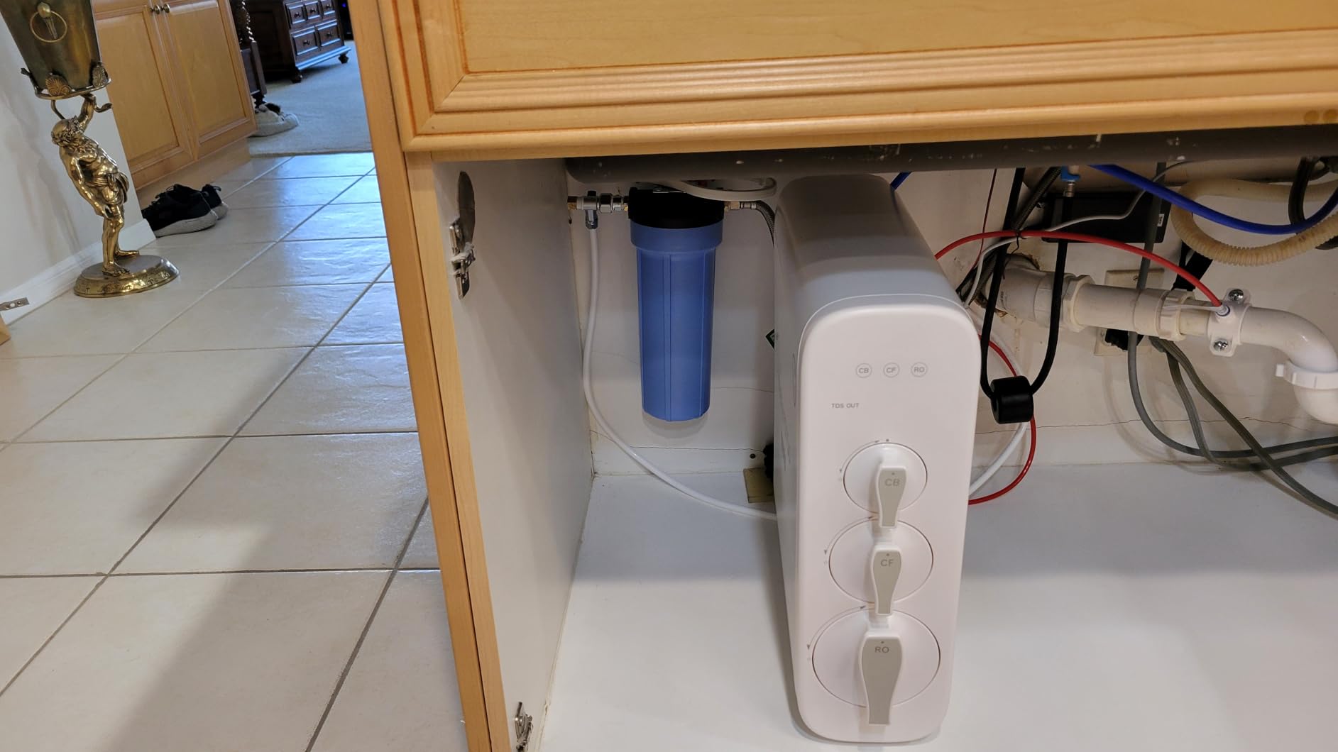 Waterdrop G3P600 Reverse Osmosis System, 8 Stage Tankless Reverse Osmosis Water Filter, NSF/ANSI 42, 53, 58 & 372 Certified, Under Sink RO System, 2:1 Pure to Drain, Smart LED Faucet customer photo 1
