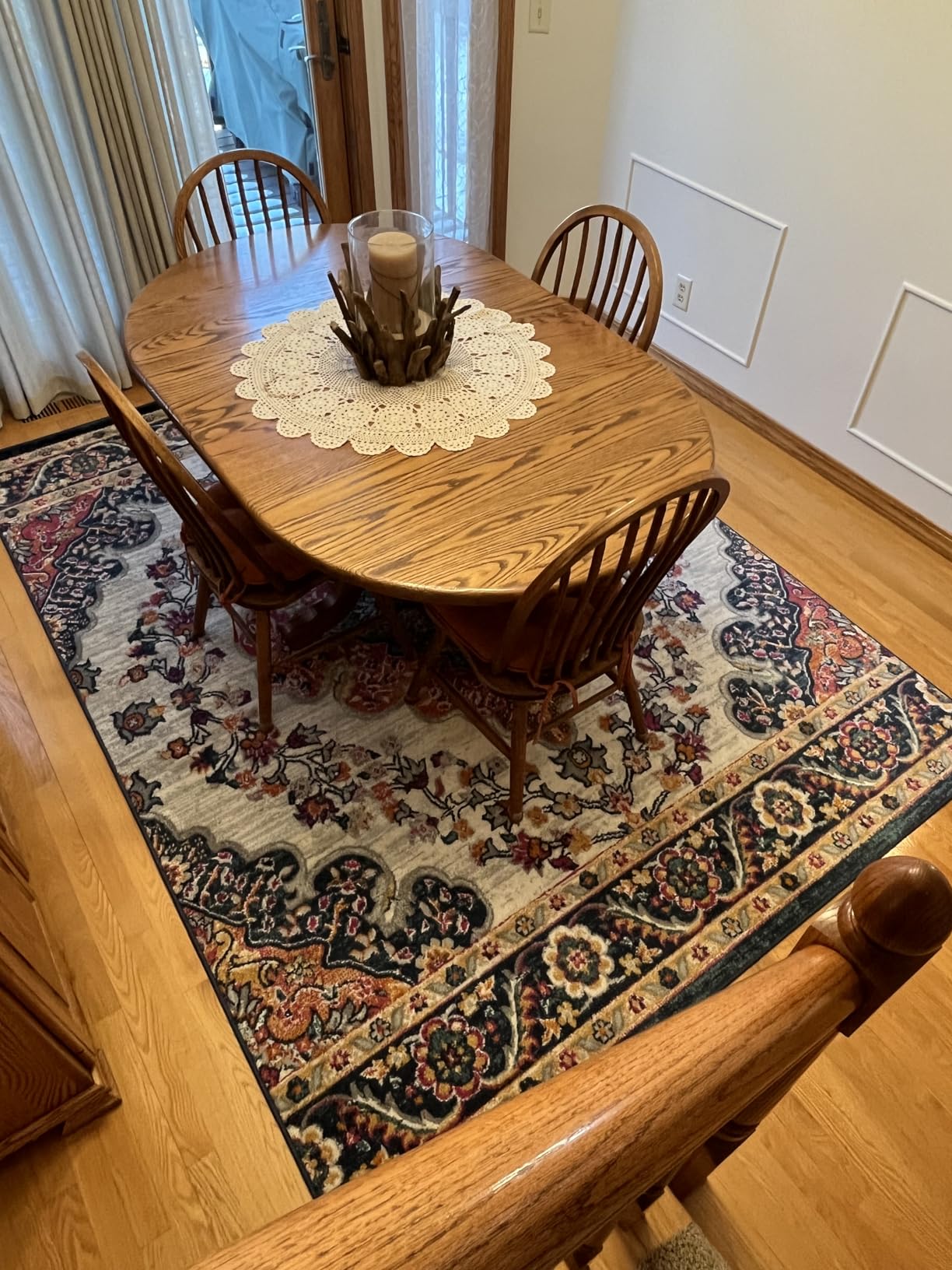 JONATHAN Y Boho Vintage Blue/Multi Indoor Area Rug, 8x10, Bohemian Flair Medallion, Floral Easy-Cleaning High Traffic for Living Room, Bedroom, Kitchen, Pet-Friendly, Non-Shedding (BMF106A-8) customer photo 2