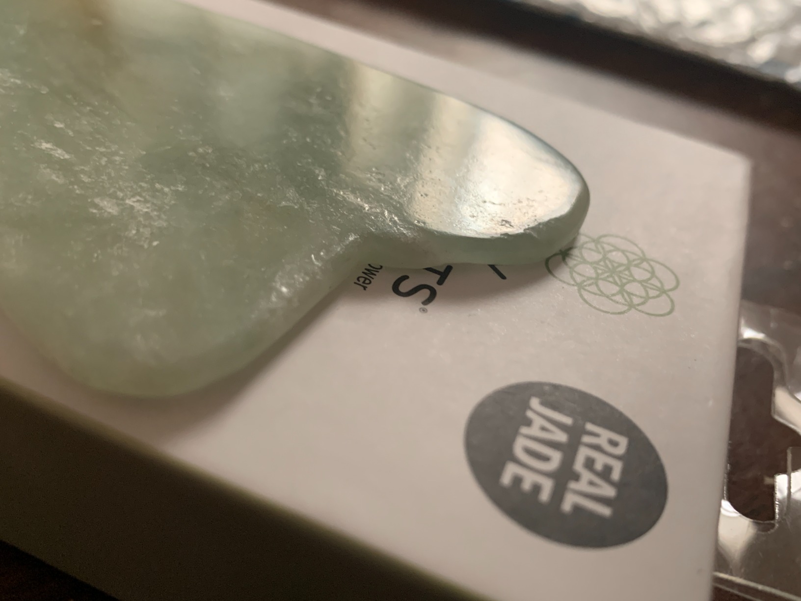 Daily Concepts Gua Sha Jade Facial Tool, Renews Skin By Increasing Blood Flow and Flushing Out Lymphatic Drainage, Stimulating Skin for Radiant Results! customer photo 2