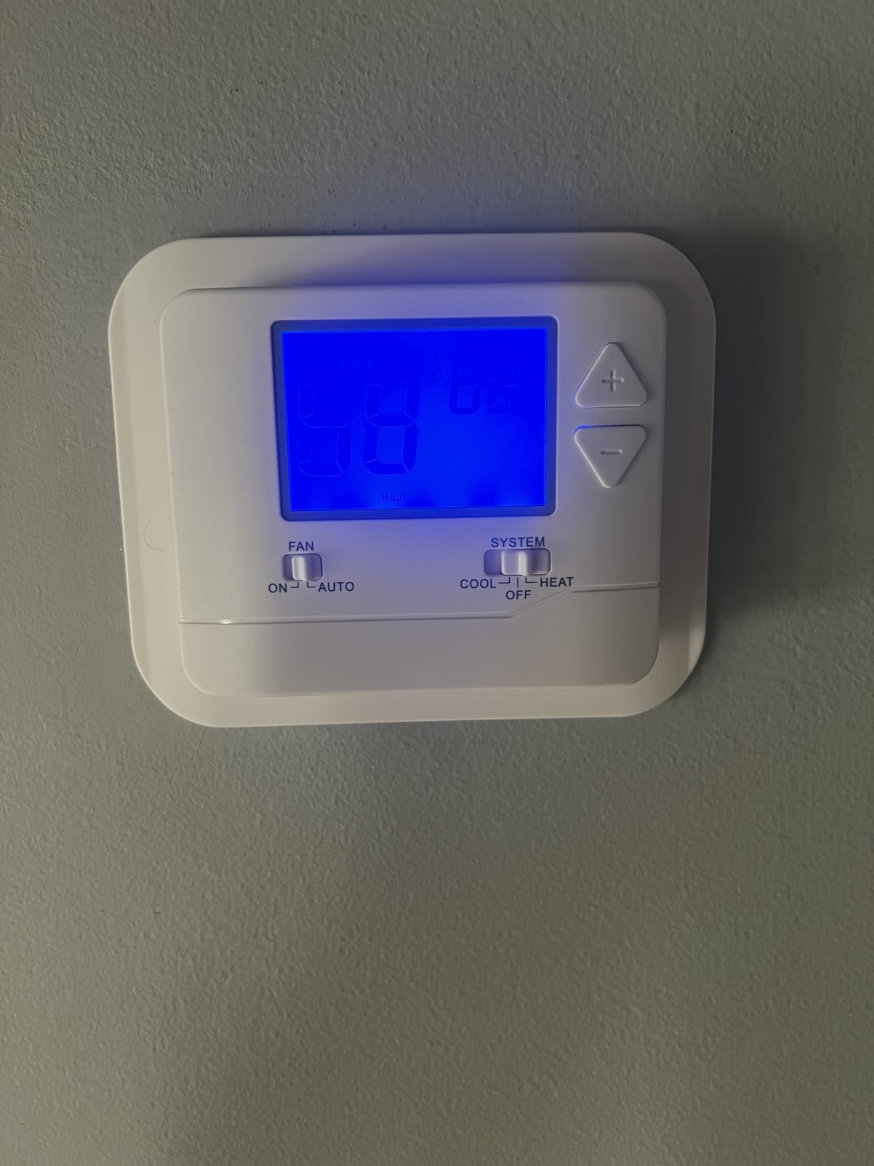 Suuwer Non-Programmable Thermostats for Home 1 Heat/1 Cool Conventional Single-Stage Systems (Blue Backlight) customer photo 2
