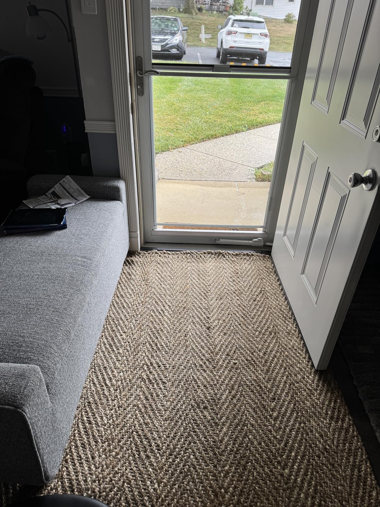 JONATHAN Y Espina Hand Woven Herringbone Chunky Jute Natural Indoor Area Rug, 8x10 customer photo 2