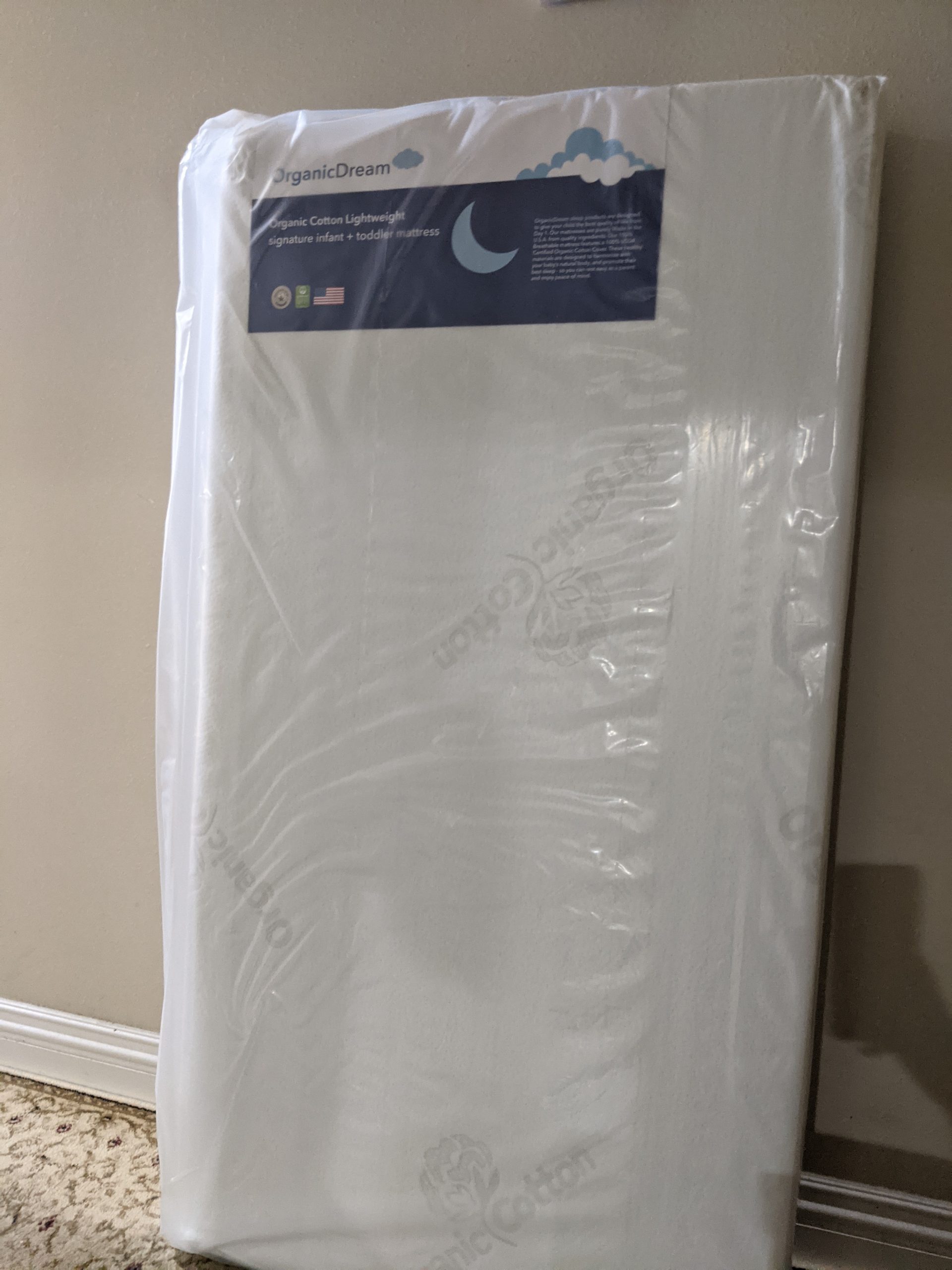 ORGANICDREAM Crib and Toddler Mattress - 100% Breathable Proven to Reduce Suffocation Risk, 100% Washable Cover, Baby + Toddler Bed, GREENGUARD Certified, Hypoallergenic - Deluxe 5