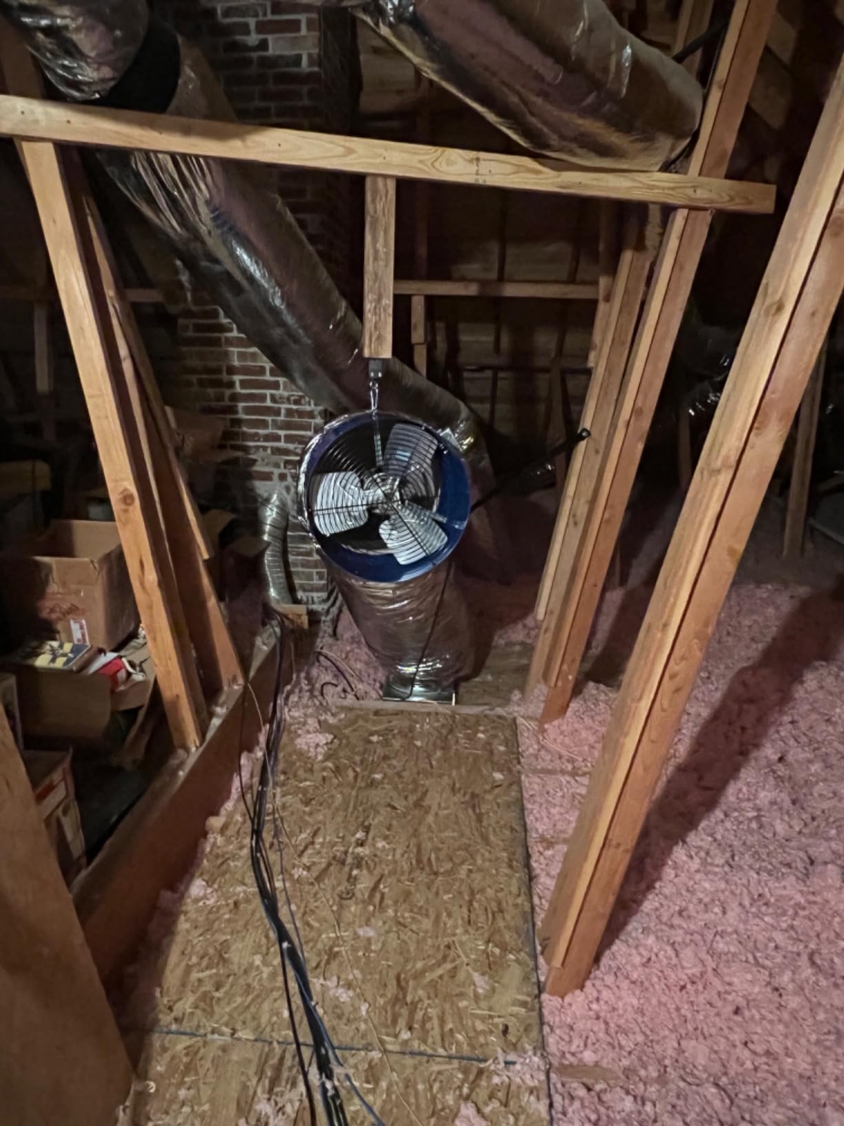 Centric Air QA-Deluxe 6500 Whole House Fan | Energy Efficient | Low Voltage Plug and Play, 2-Speed Wall Switch with Timer | R-5 Insulated Damper | Quiet Operation | Made in USA | Attic Ceiling Mount customer photo 1