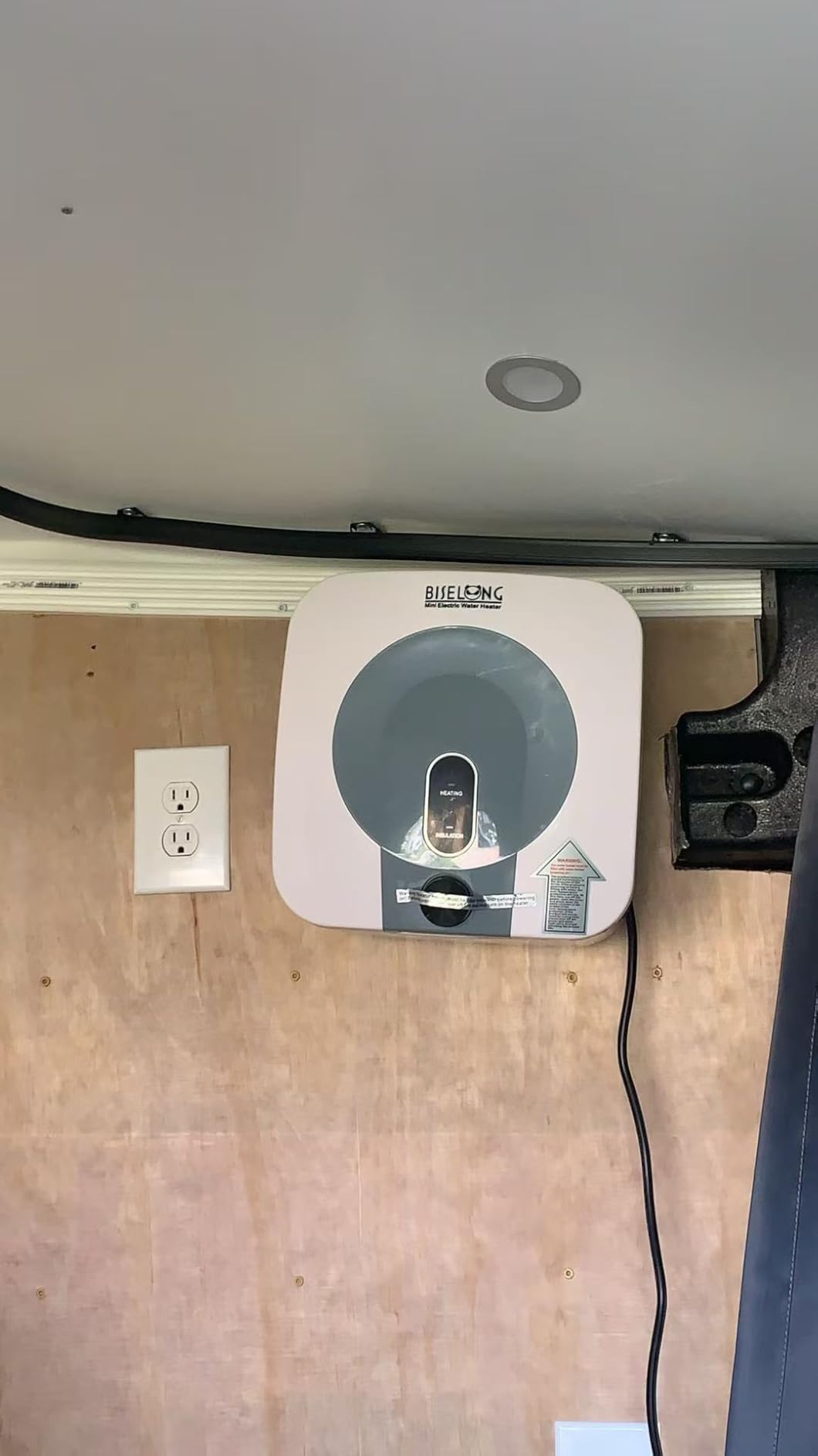 110V-120V 1440-1500W Small Under Sink Tank 2.5 Gallon Water Heater Hot Storage, Mini Instant Electric RV TR Trailer Kitchen Compact, Food Truck customer photo 1
